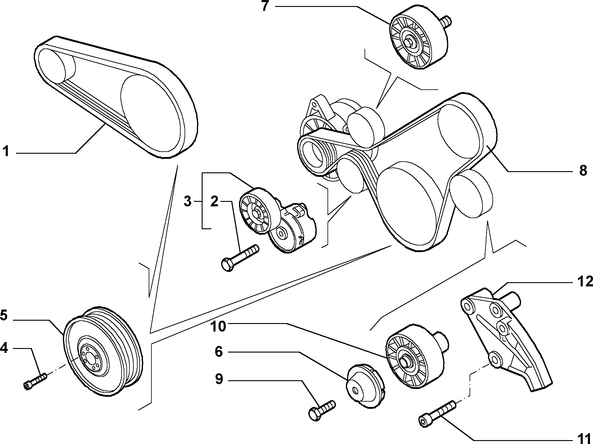 FCA 71747797 - Puleggia cinghia, Albero a gomiti www.autoricambi360.it