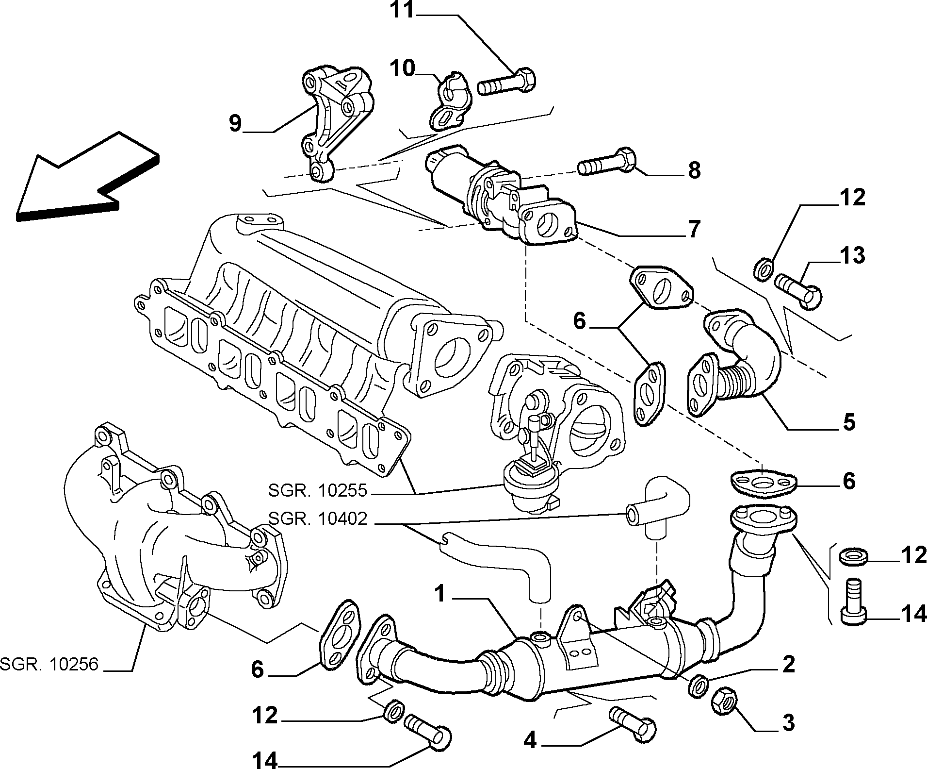 FCA 552 04 235 - Valvola ricircolo gas scarico-EGR www.autoricambi360.it