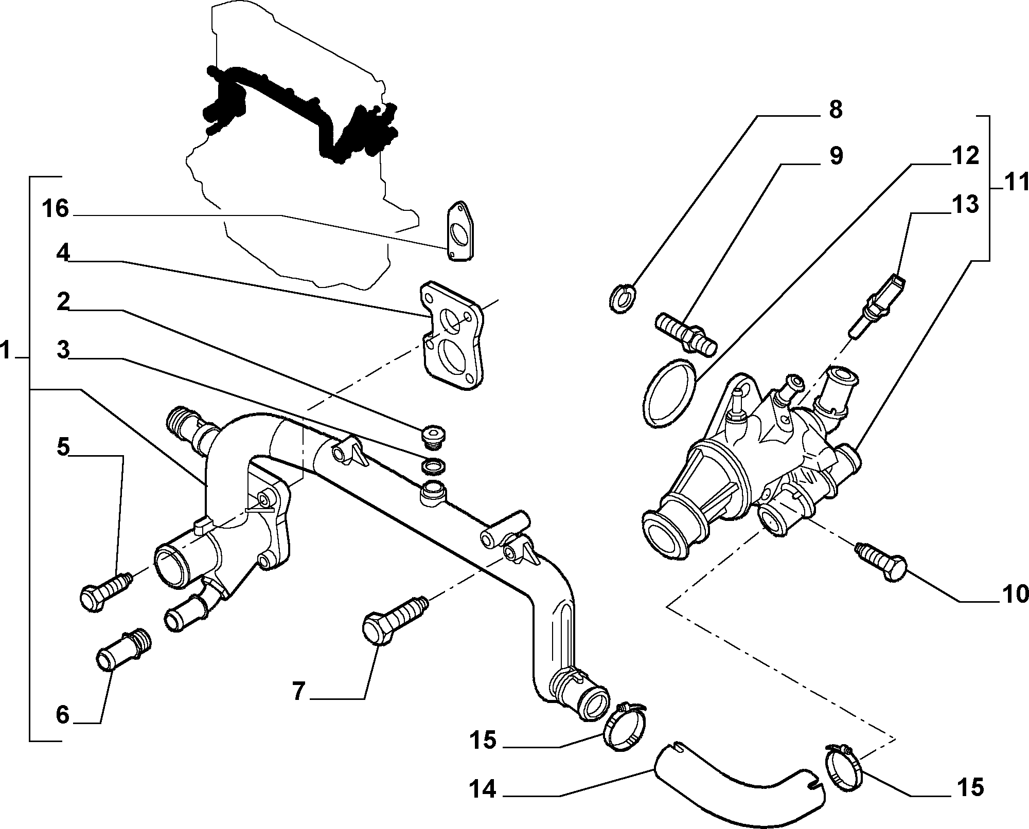 FCA 46790294 - Termostato, Refrigerante www.autoricambi360.it