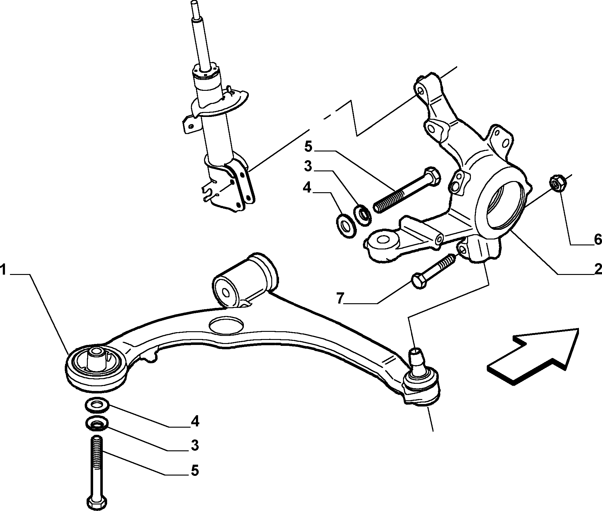 FCA 50700797 - Braccio oscillante, Sospensione ruota www.autoricambi360.it