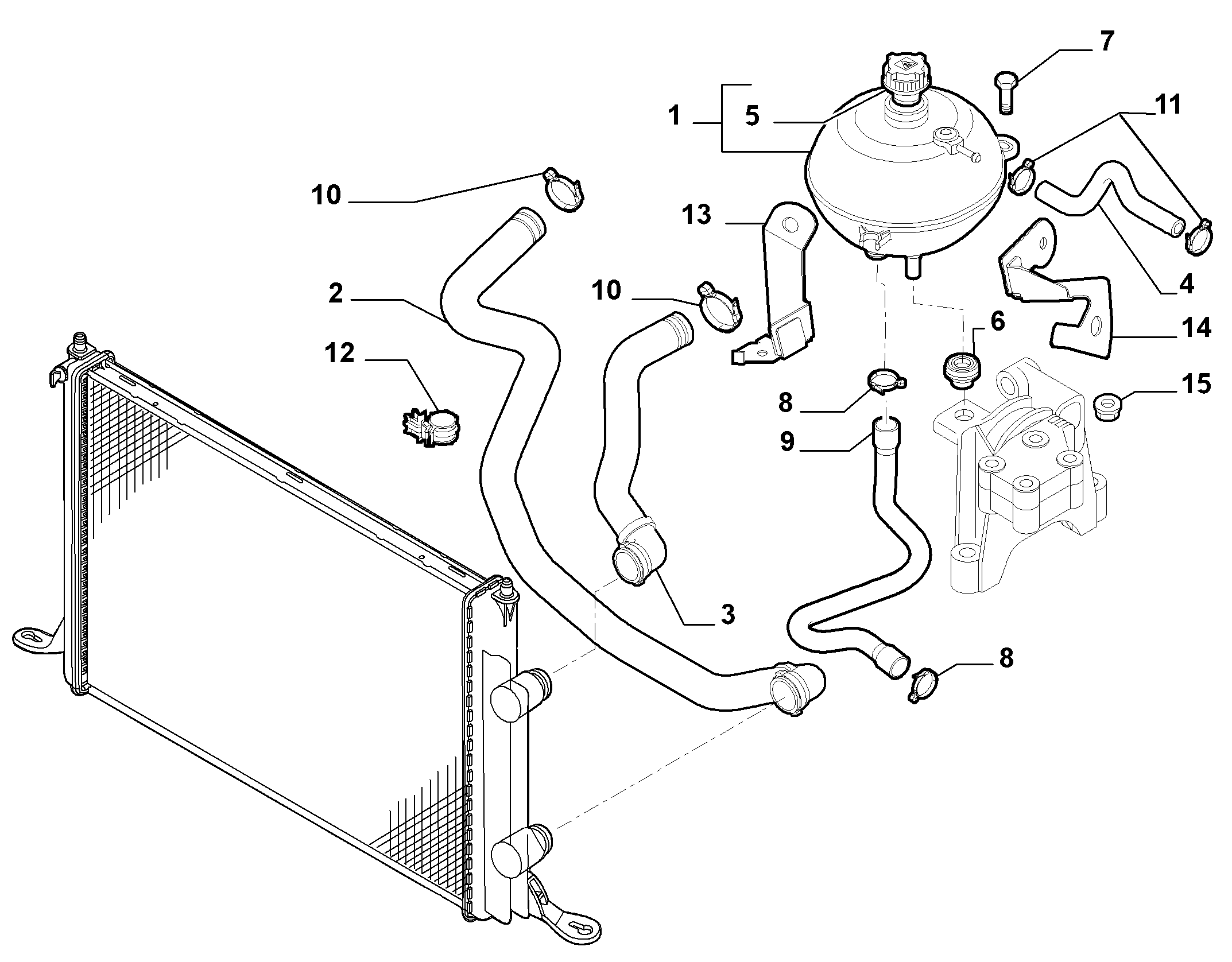 FCA 51722078 - Serbatoio compensazione, Refrigerante www.autoricambi360.it