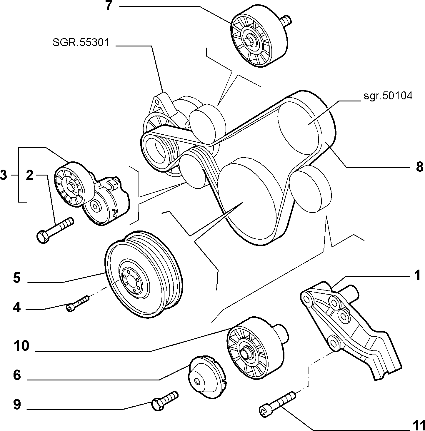 FCA 71747797 - Puleggia cinghia, Albero a gomiti www.autoricambi360.it