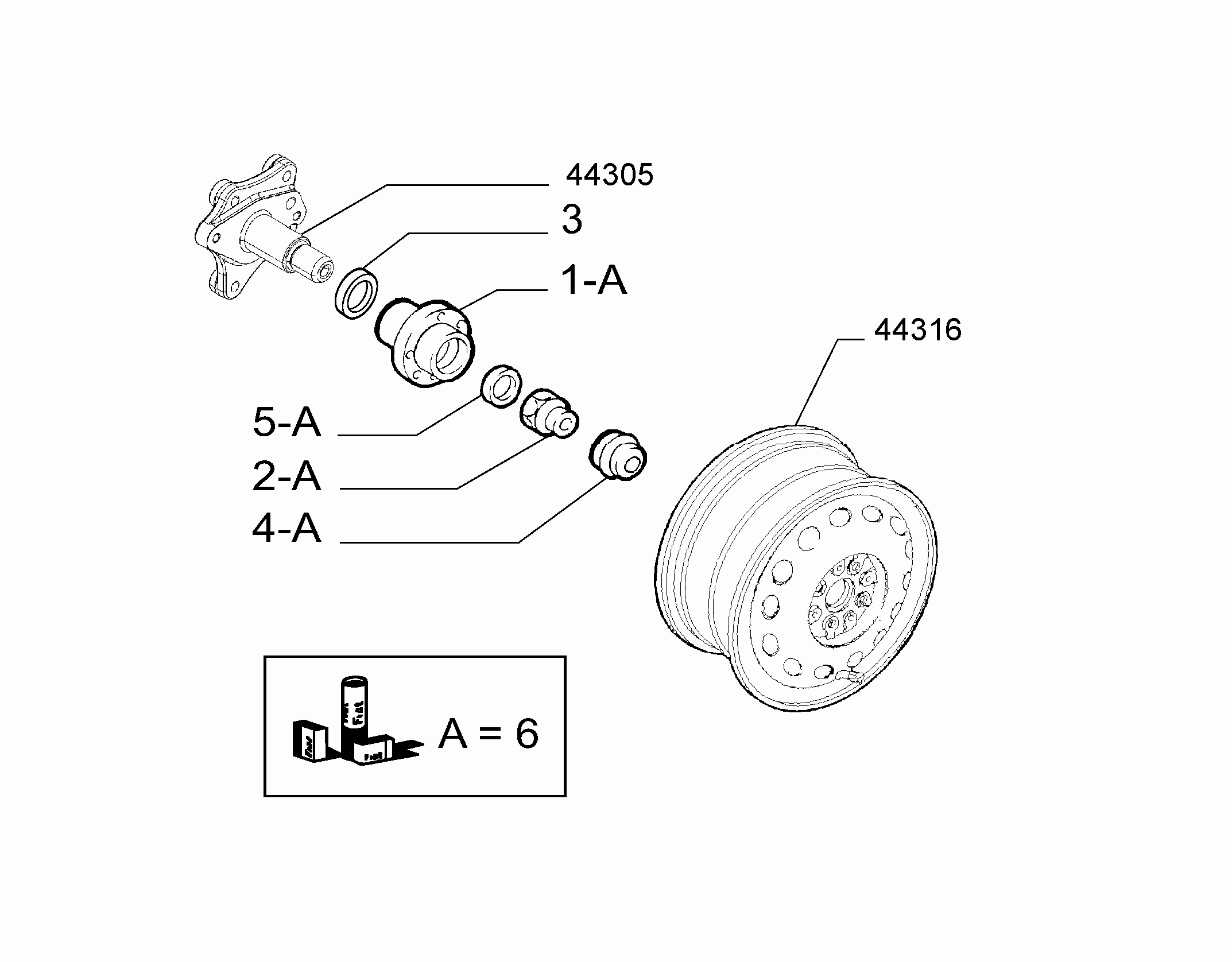 FCA 51754193 - Kit cuscinetto ruota www.autoricambi360.it