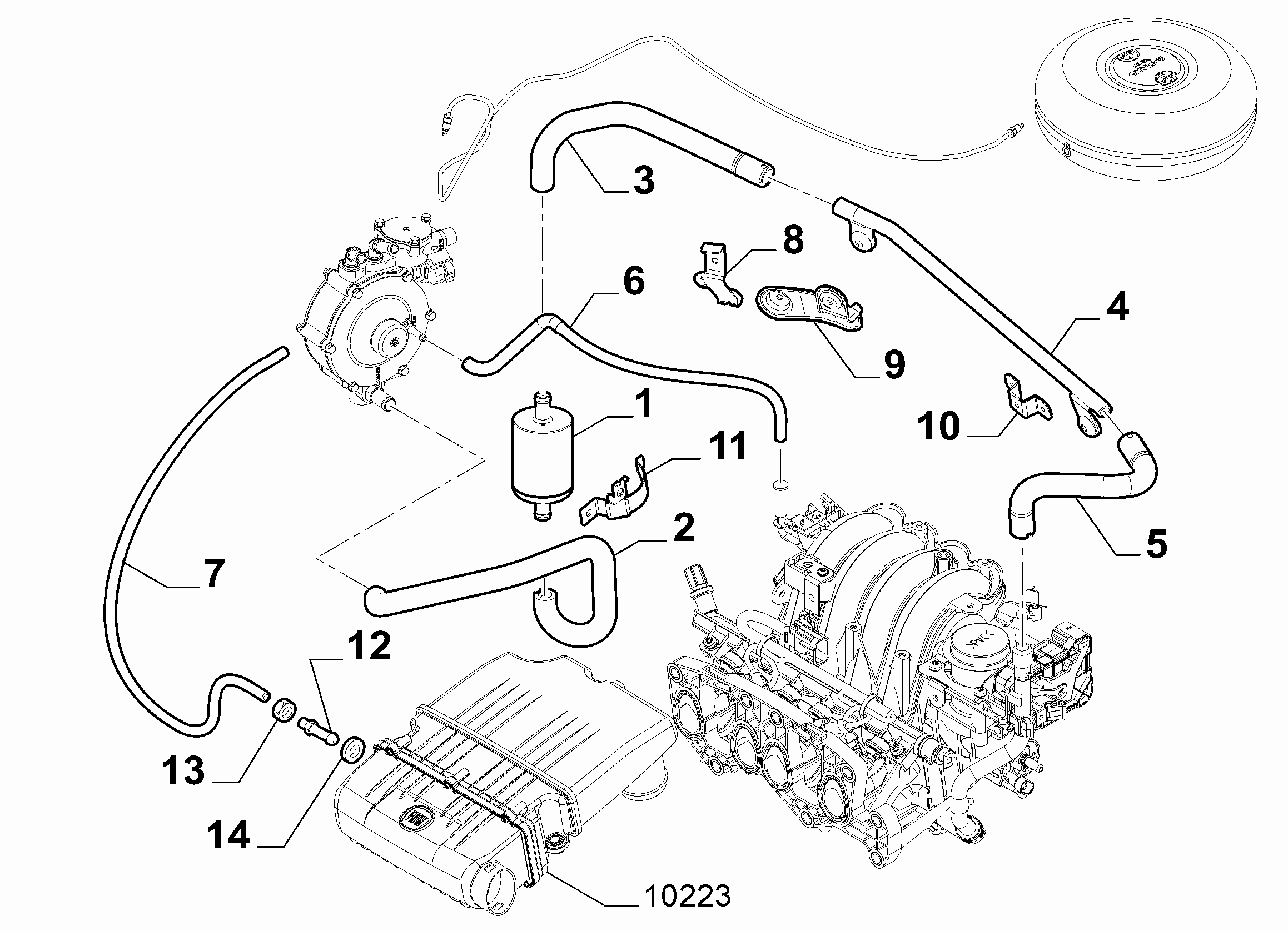 FCA 51905867 - Filtro carburante www.autoricambi360.it