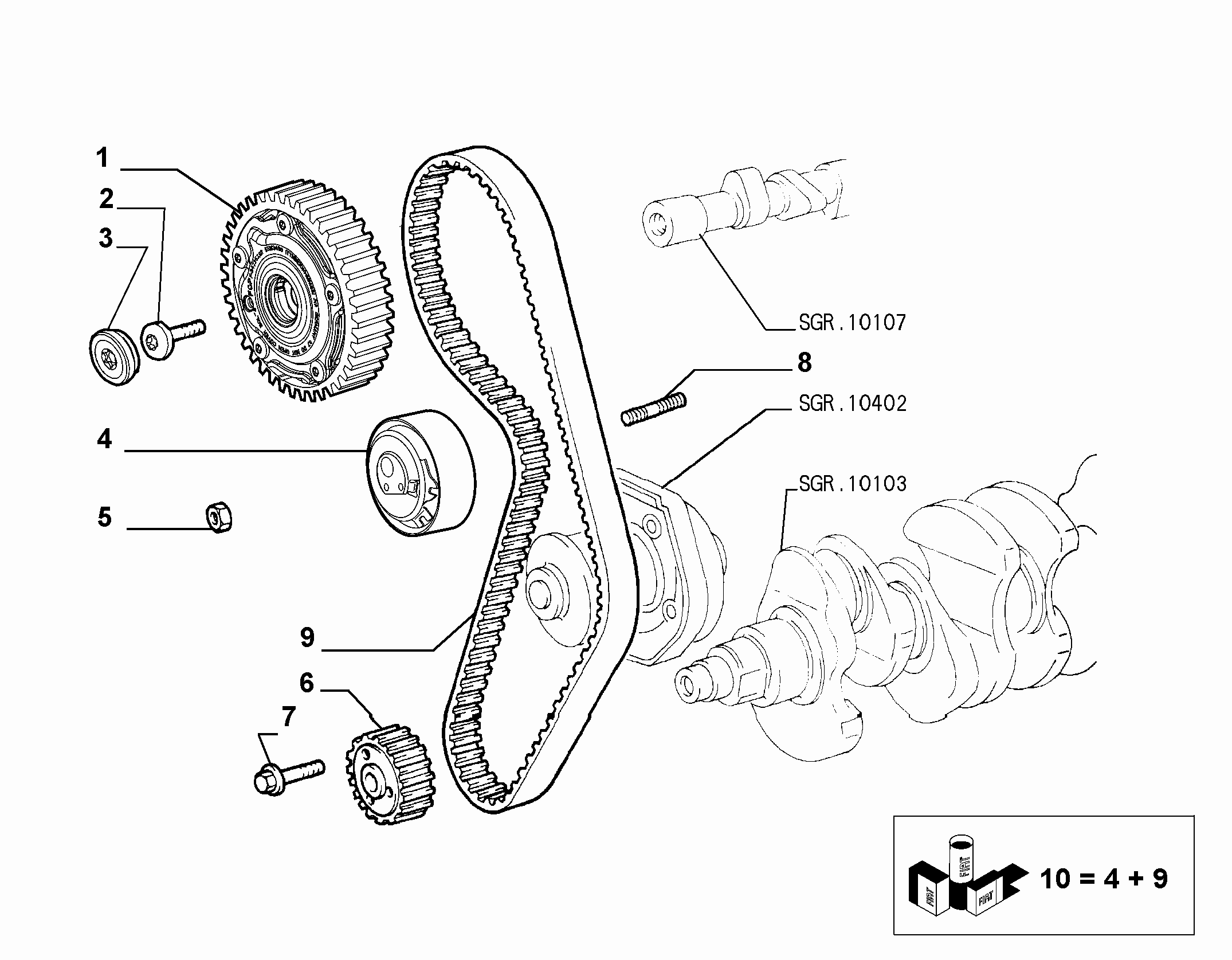 FCA 71753156 - Cinghia dentata www.autoricambi360.it