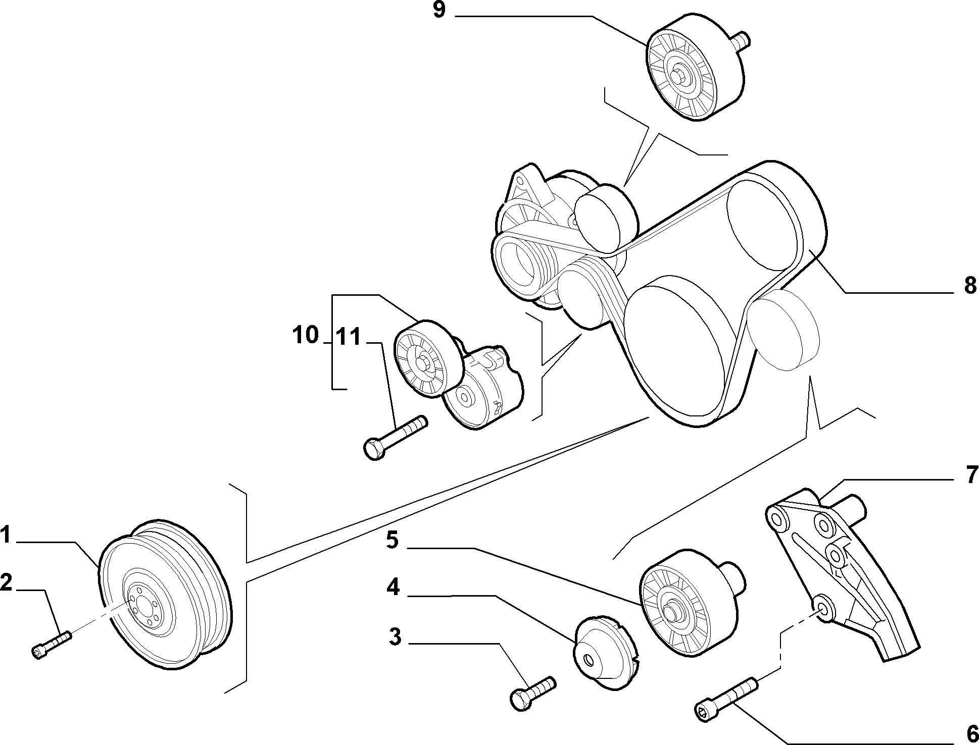 FCA 71747797 - Puleggia cinghia, Albero a gomiti www.autoricambi360.it
