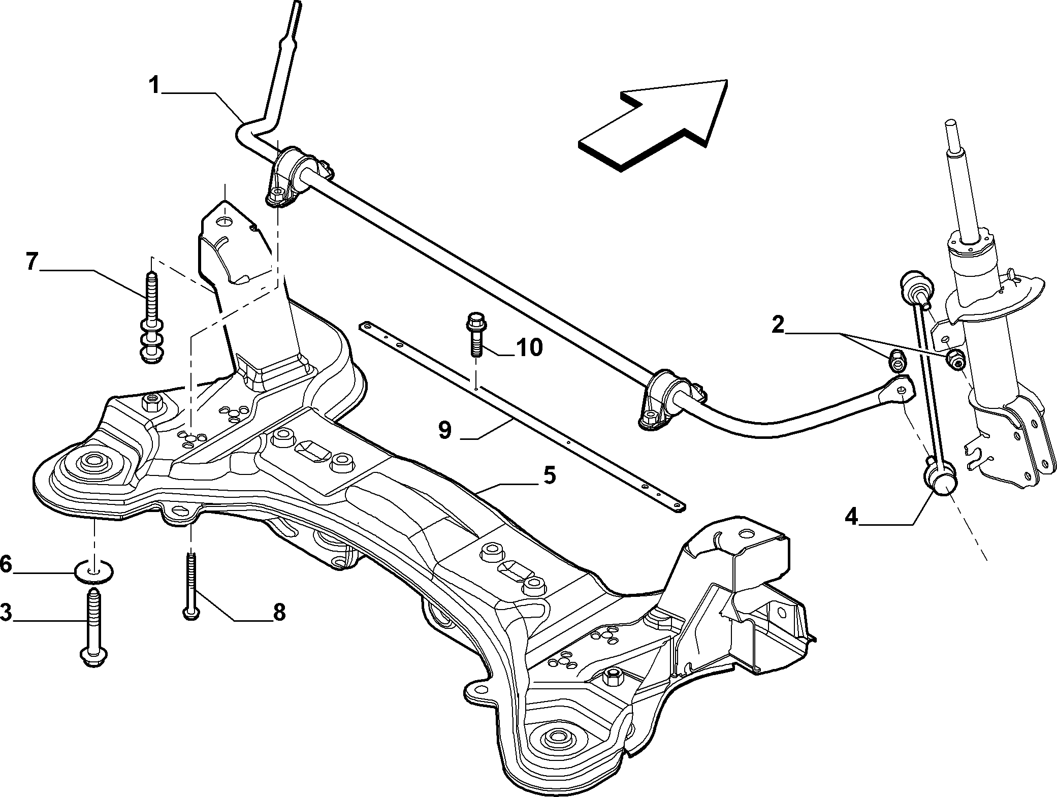 FCA 51801136 - Asta / Puntone, Stabilizzatore www.autoricambi360.it