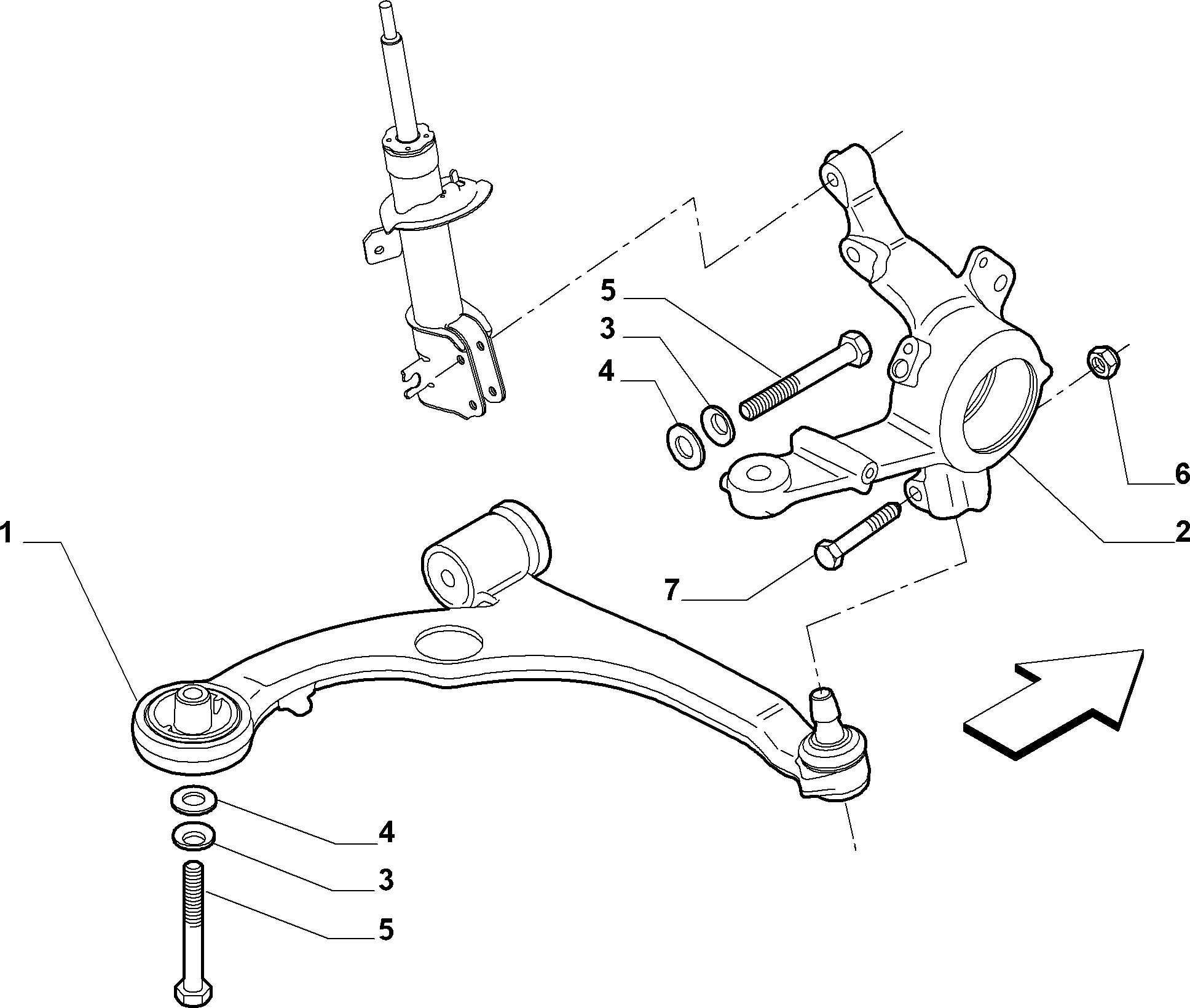 FCA 51827736 - Braccio oscillante, Sospensione ruota www.autoricambi360.it