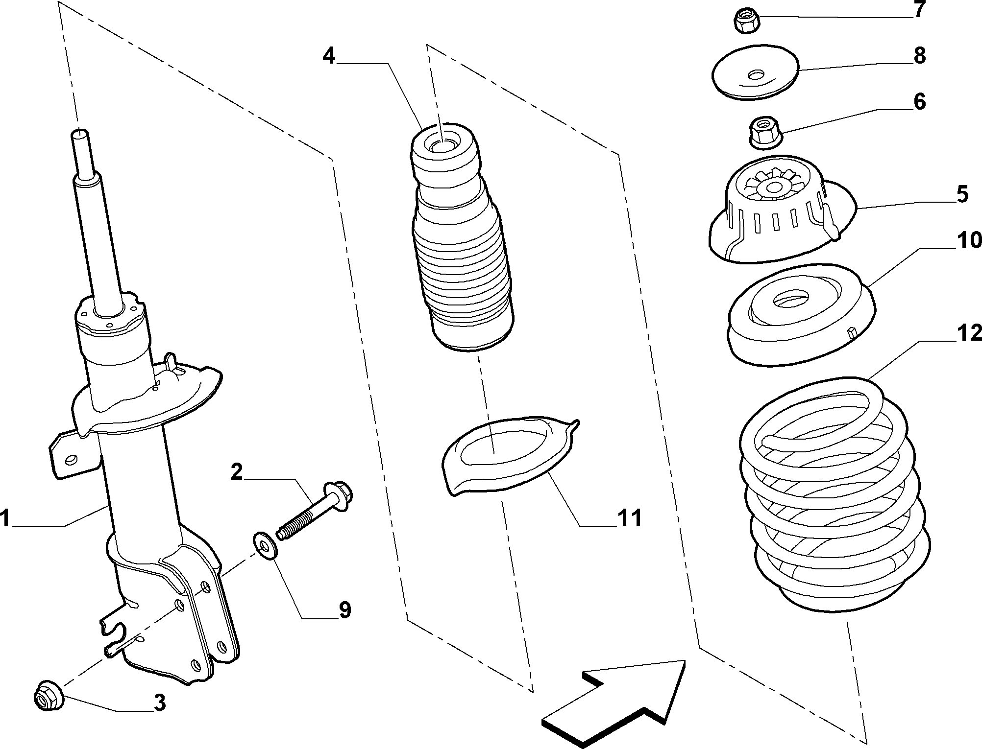 FCA 50709500 - Kit parapolvere, Ammortizzatore www.autoricambi360.it