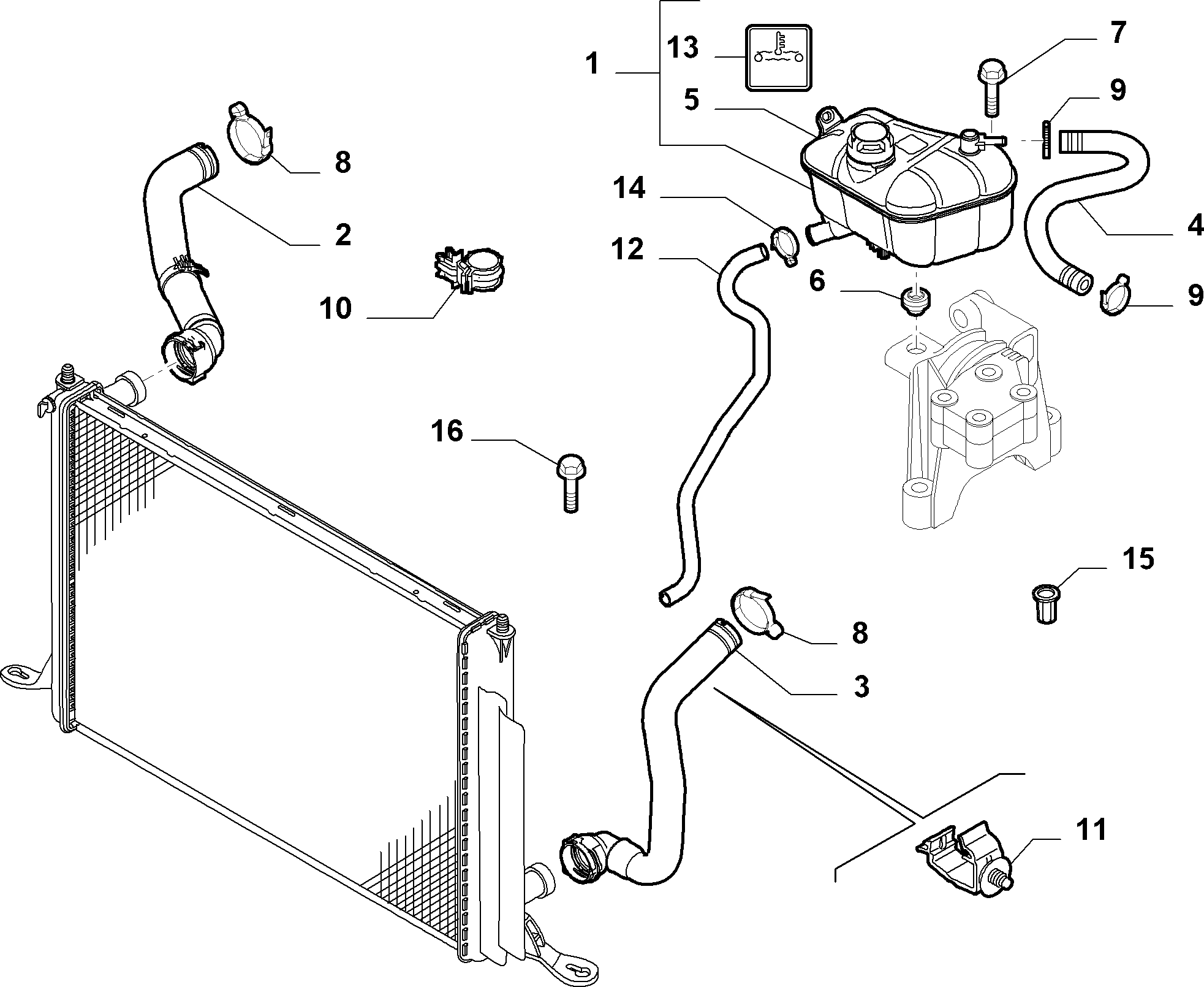 FCA 51845798 - Serbatoio compensazione, Refrigerante www.autoricambi360.it