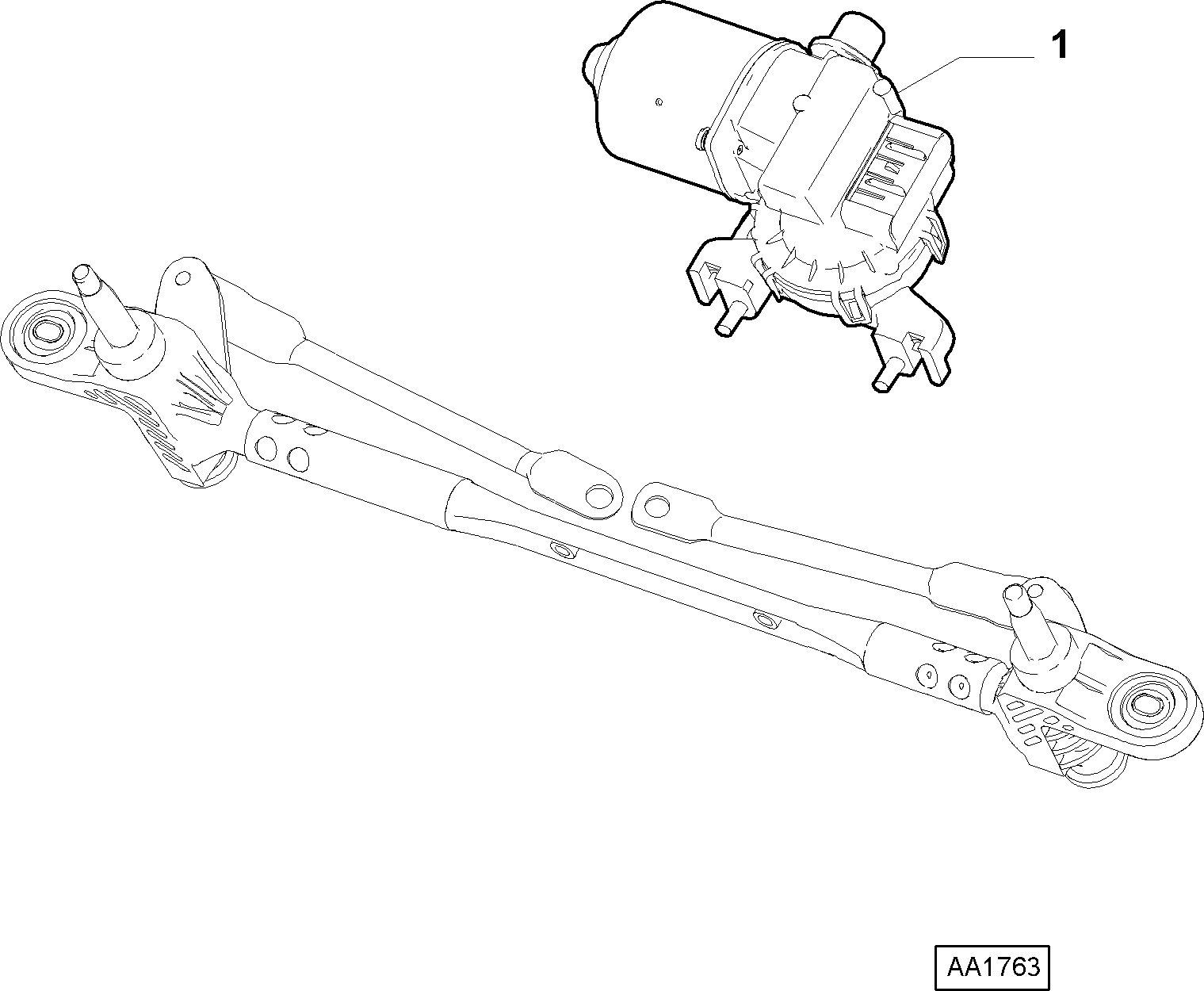 FCA 7736 4424 - Tiranteria tergicristallo www.autoricambi360.it