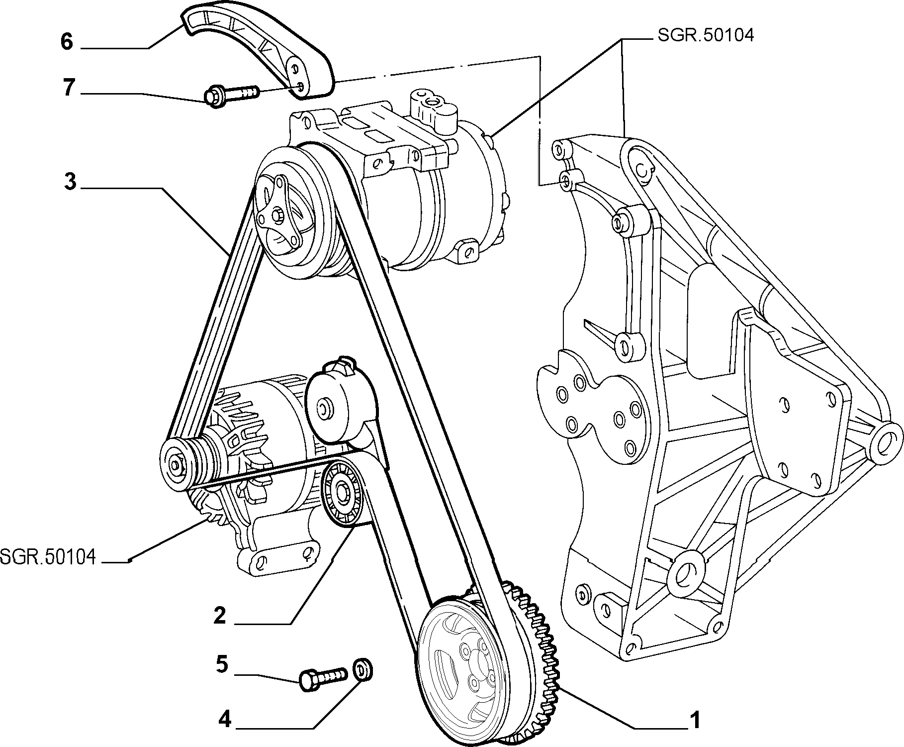 FCA 55184060 - Cinghia Poly-V www.autoricambi360.it
