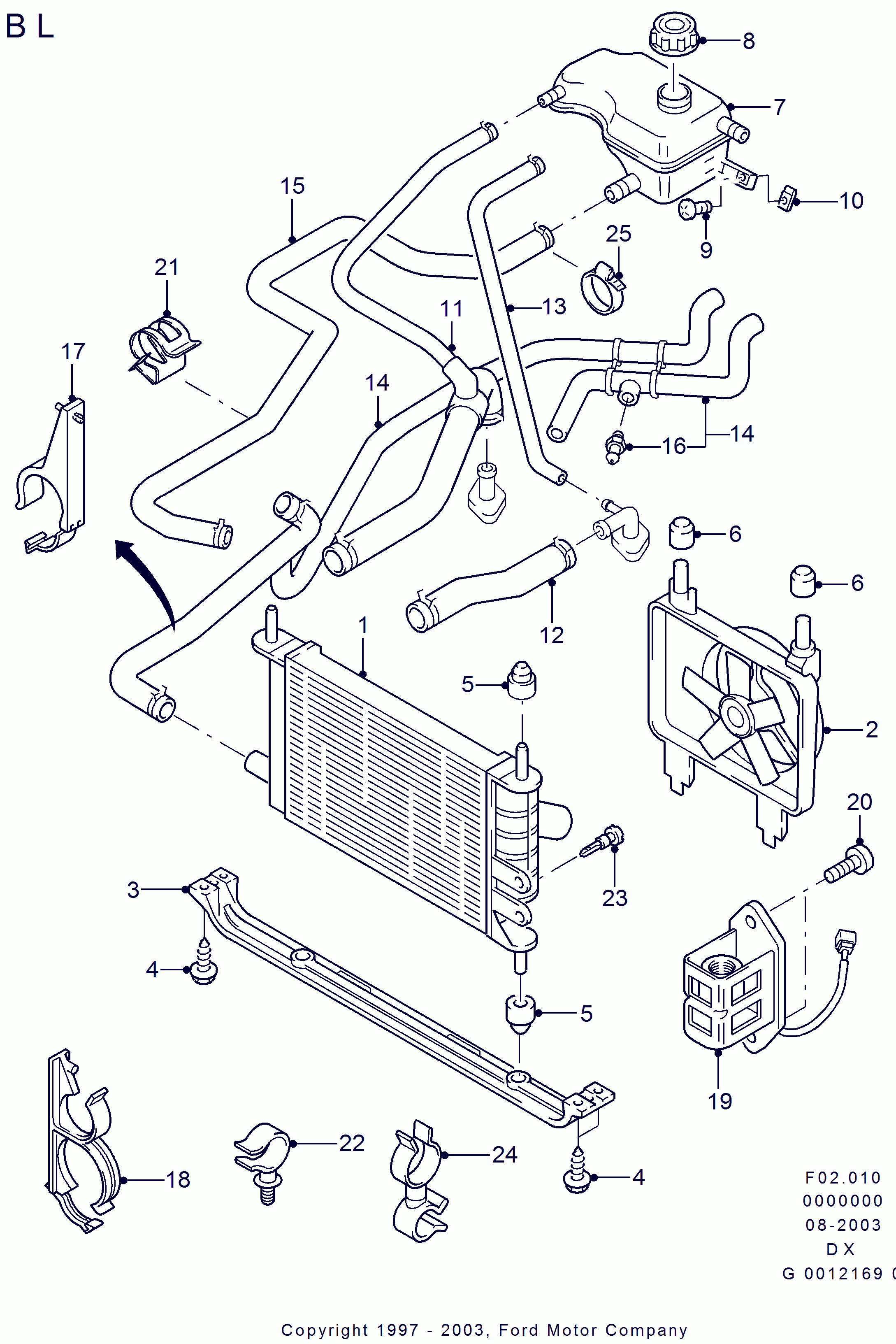 FORD 1 105 652 - Serbatoio compensazione, Refrigerante www.autoricambi360.it