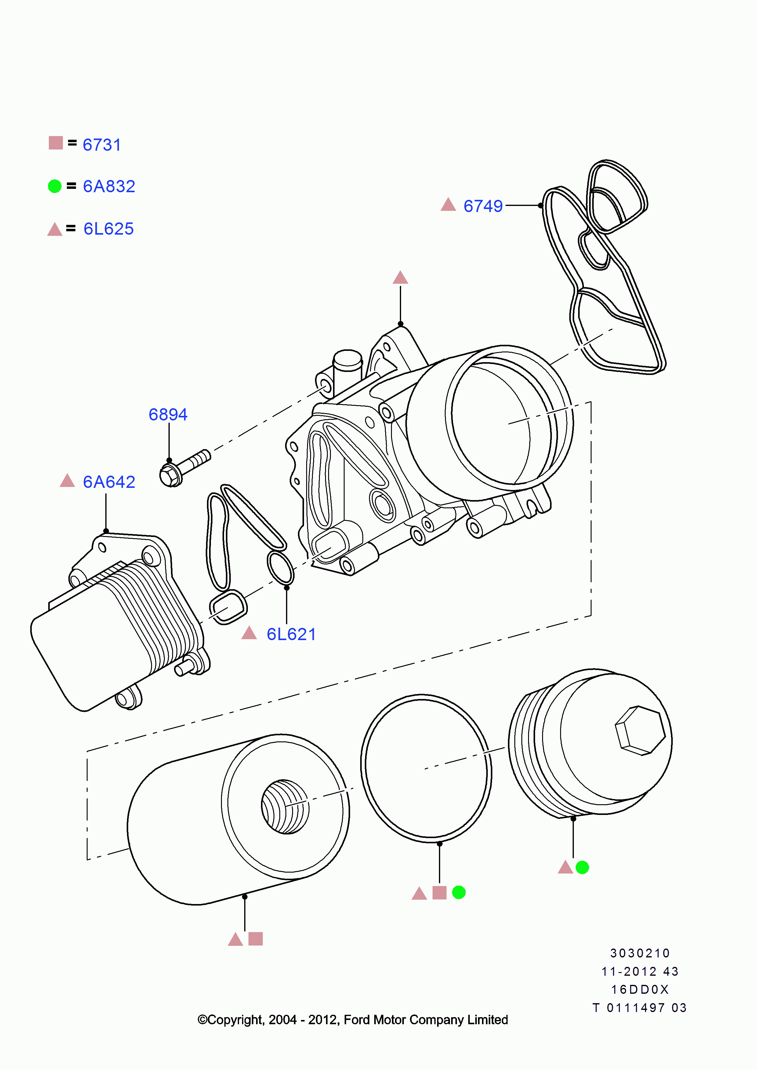 FORD 1 145 944 - Guarnizione, Collettore aspirazione www.autoricambi360.it