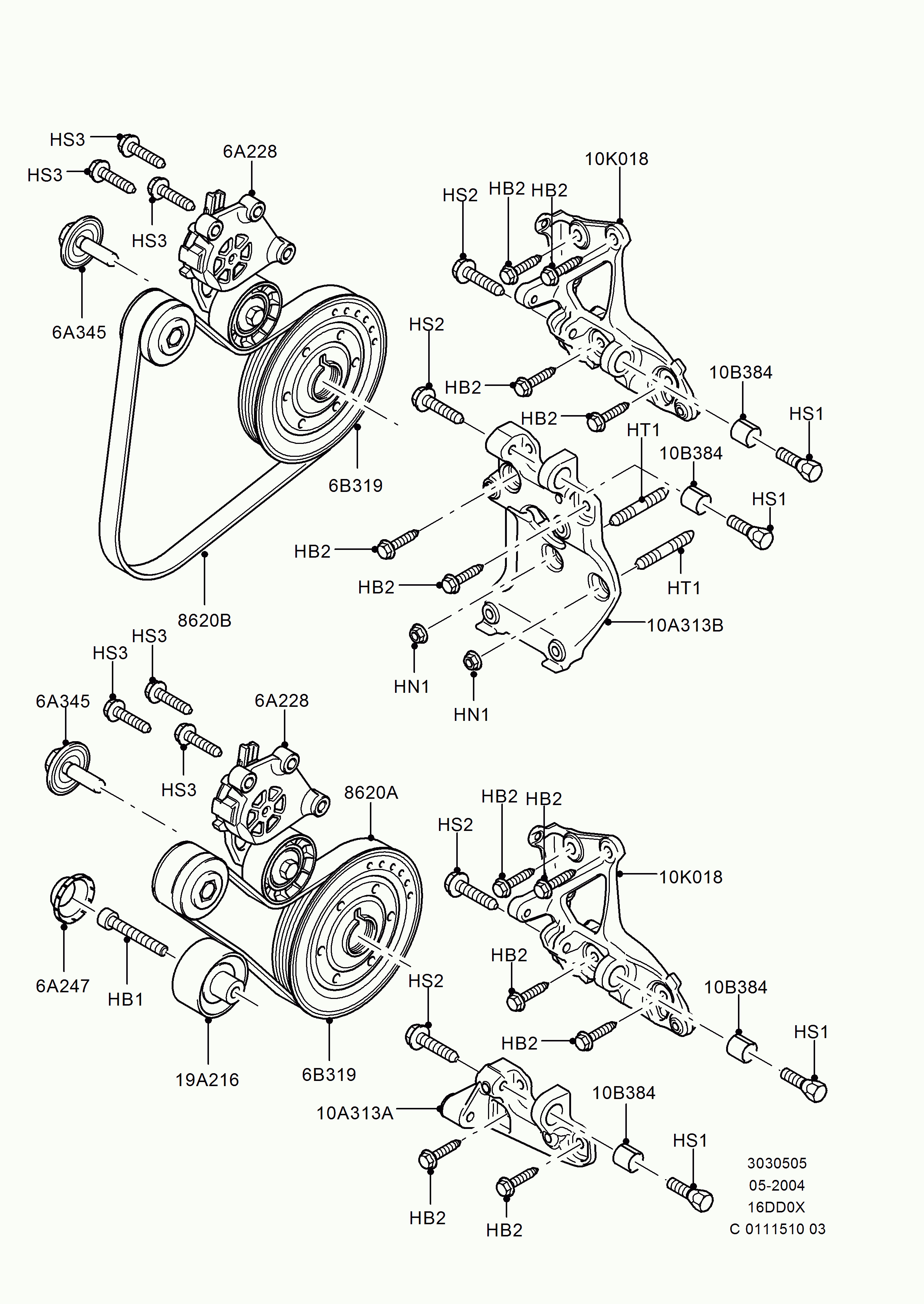 GATES TVD1061A - Puleggia cinghia, Albero a gomiti www.autoricambi360.it