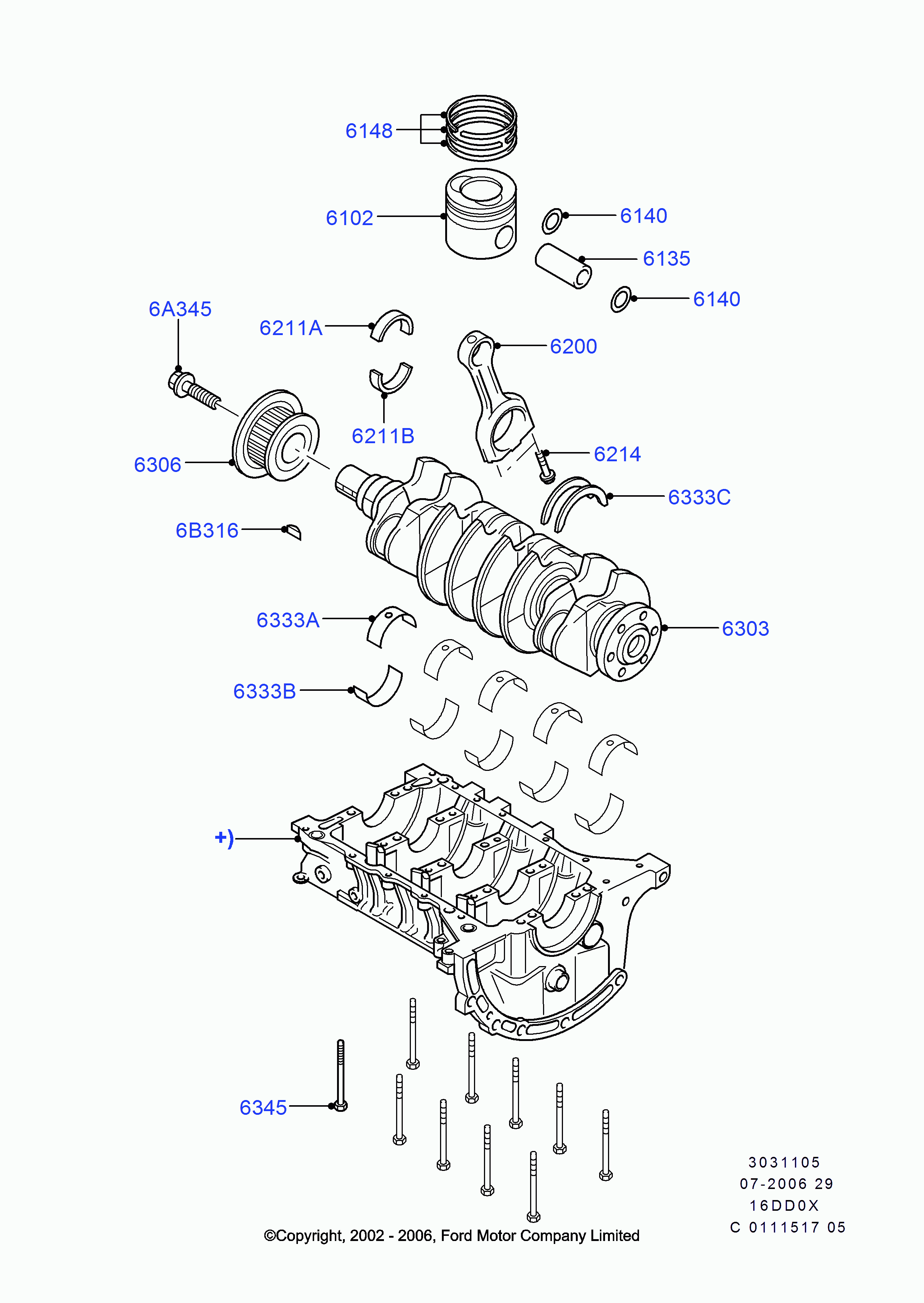 FORD 1487861 - Bullone puleggia www.autoricambi360.it