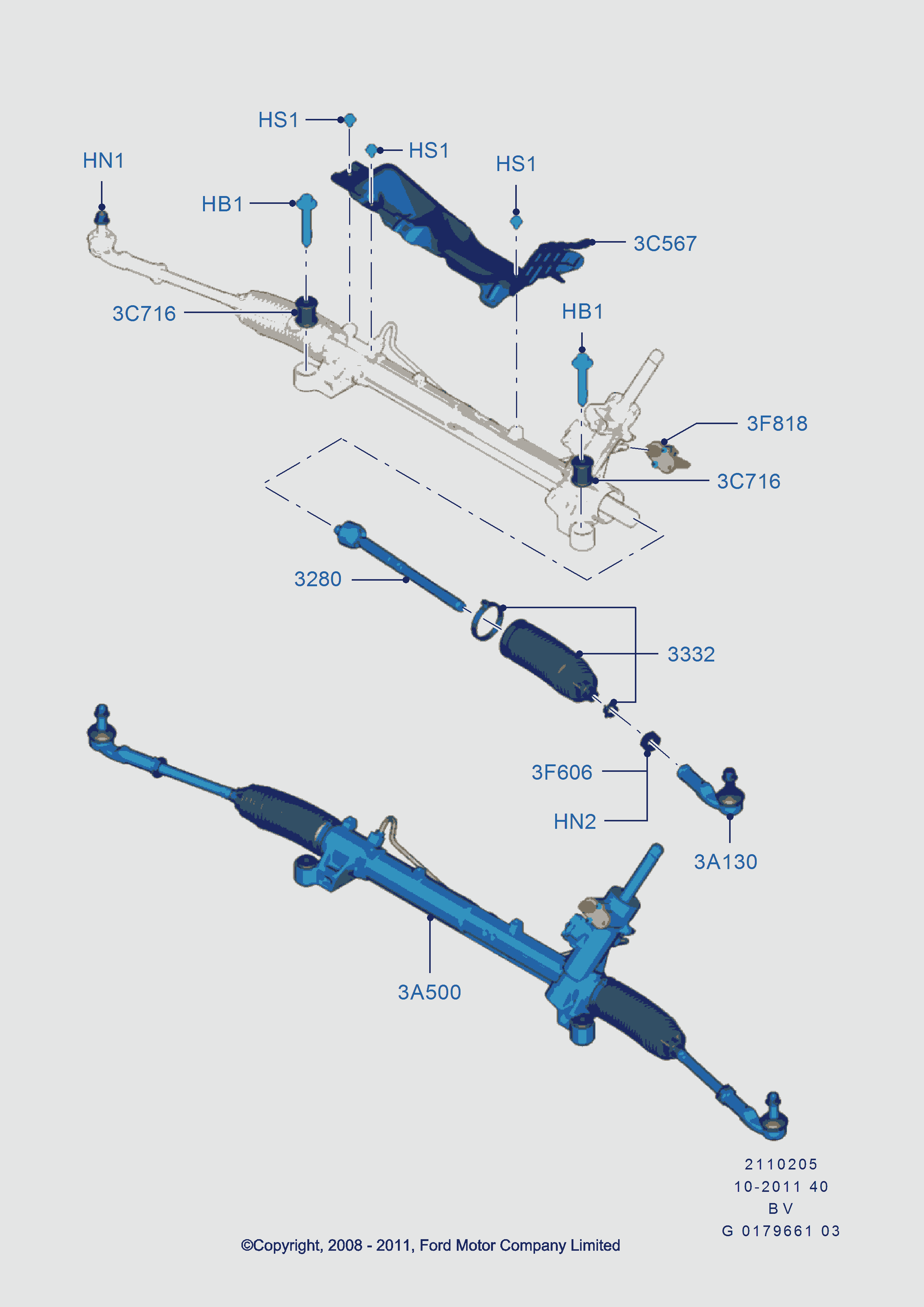 FORD 1510270 - Giunto assiale, Asta trasversale www.autoricambi360.it