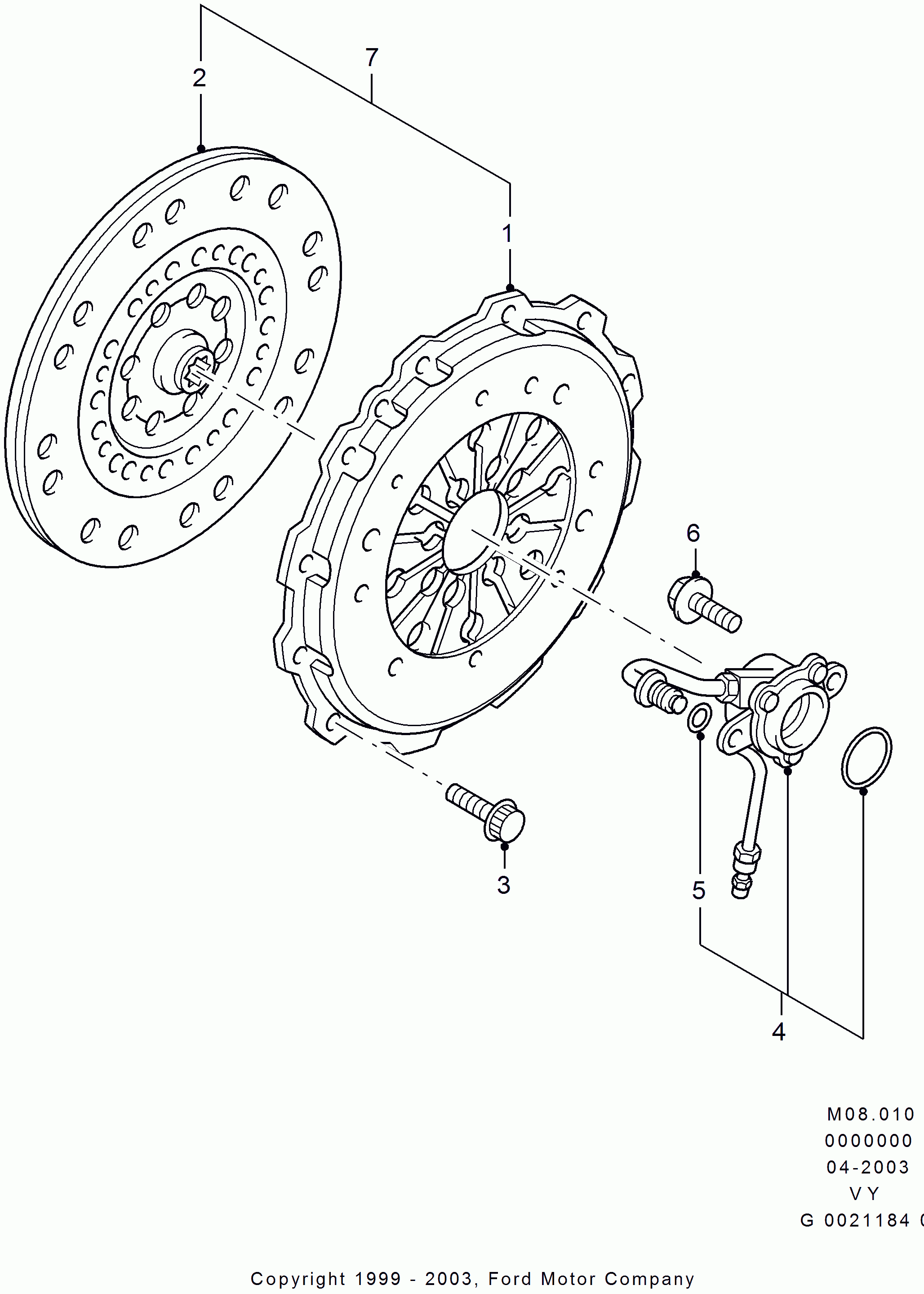 FORD 1125745 - Disco frizione www.autoricambi360.it