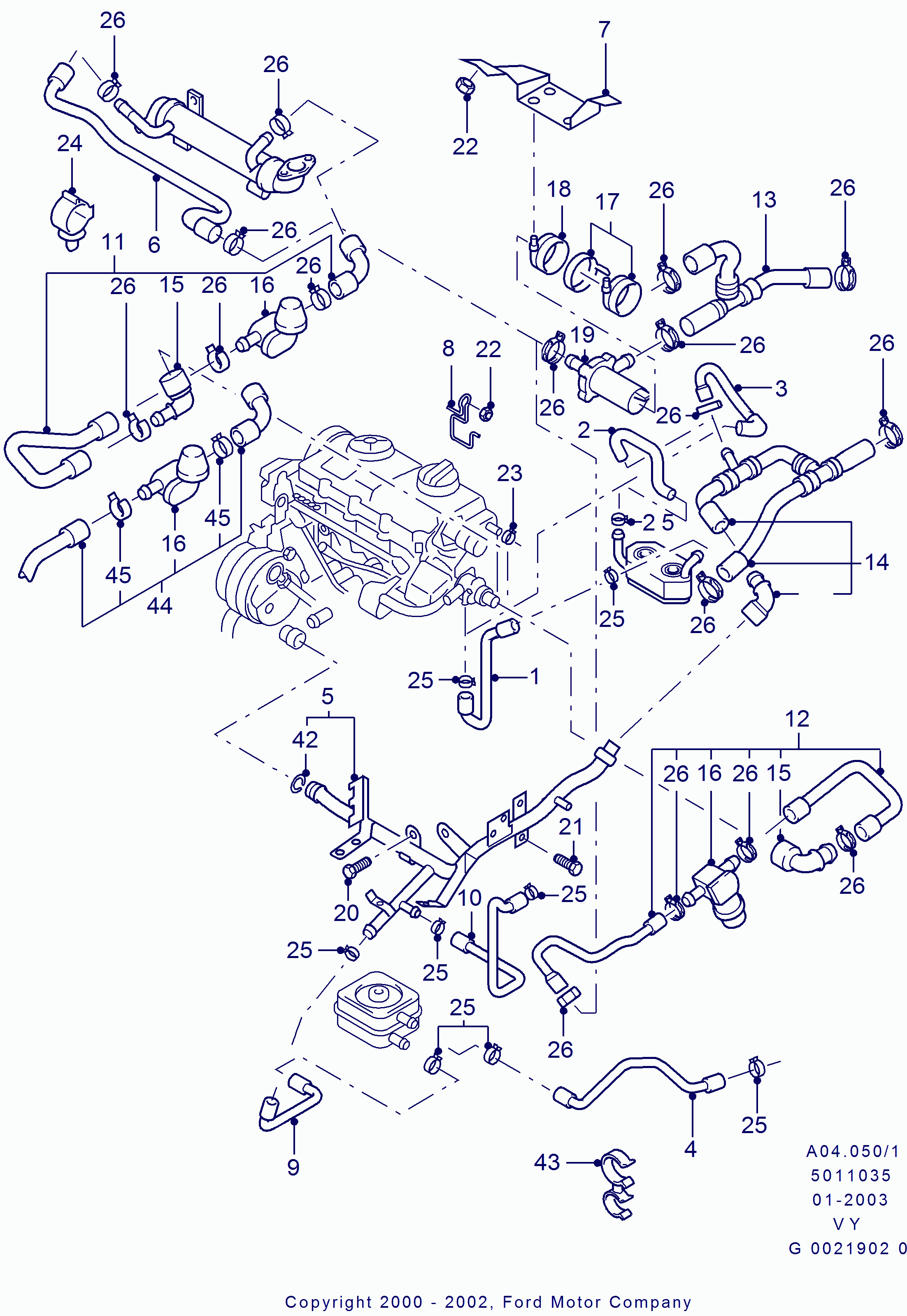 FORD 1 307 485 - Pompa acqua www.autoricambi360.it