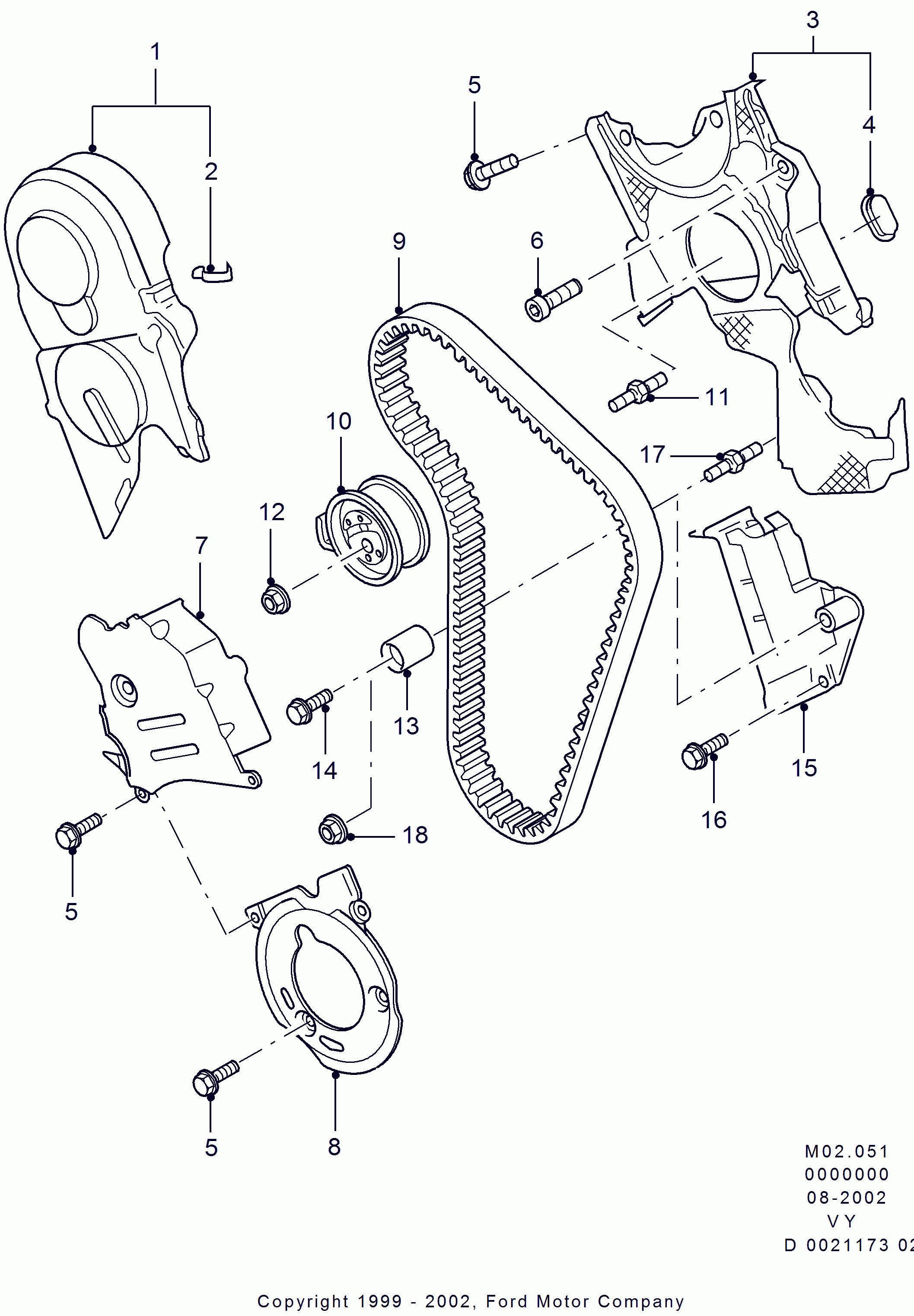 FORD 1124944 - Pompa acqua + Kit cinghie dentate www.autoricambi360.it
