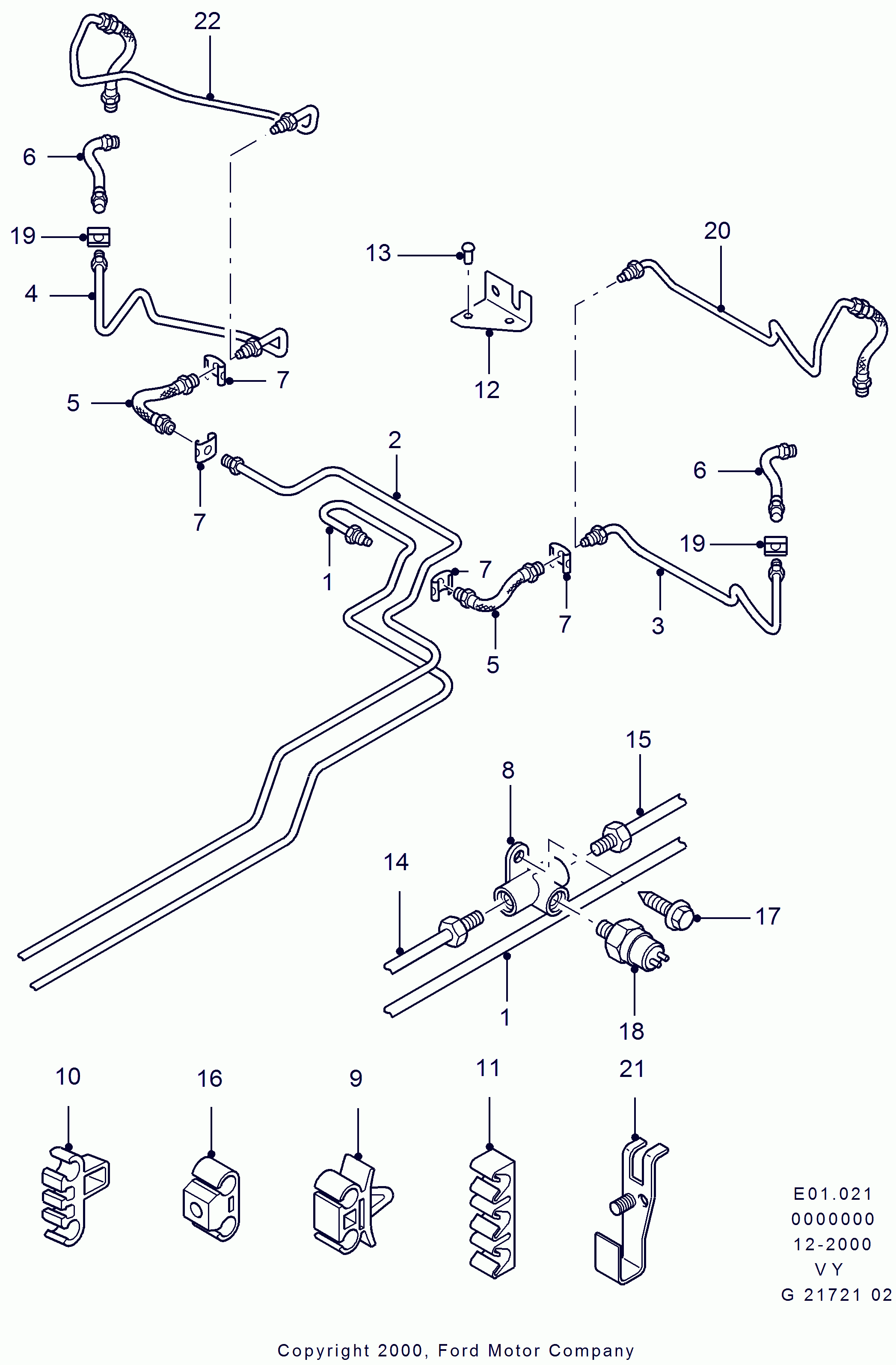 FORD 1044504 - Flessibile del freno www.autoricambi360.it