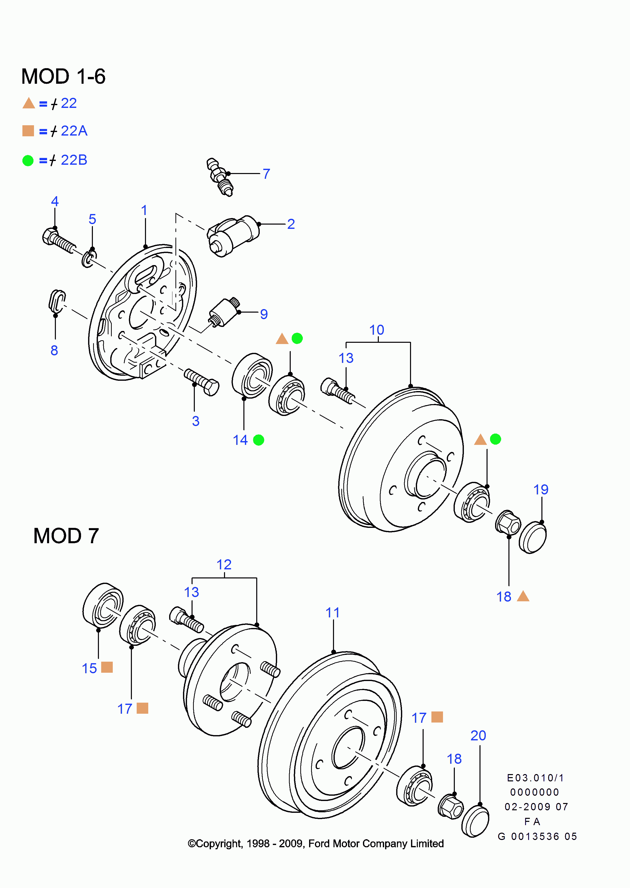 FORD 1 137 830* - Kit cuscinetto ruota www.autoricambi360.it