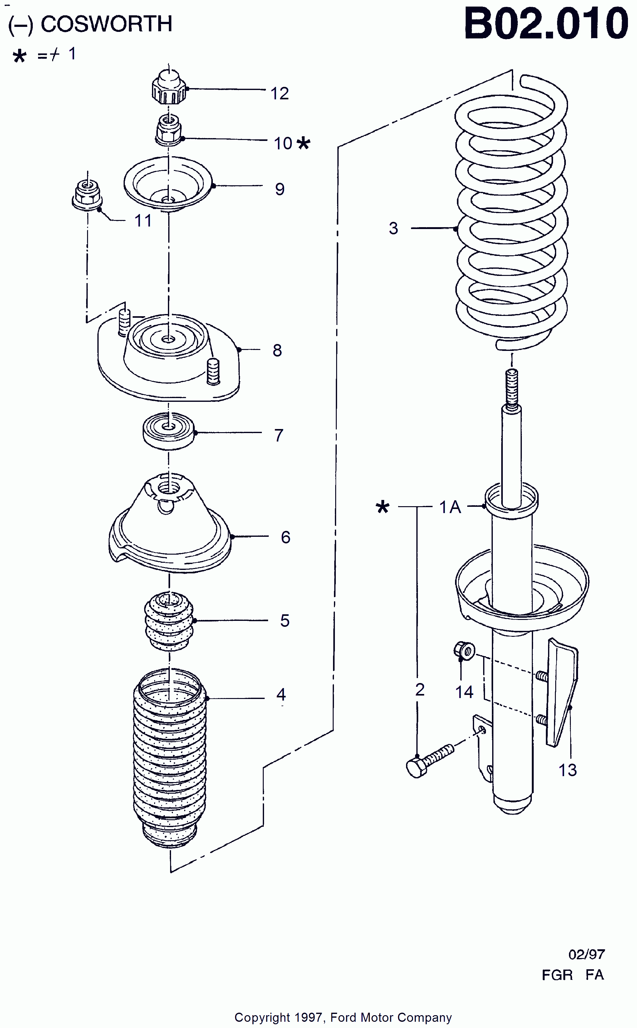 FORD 1015789 - Ammortizzatore www.autoricambi360.it