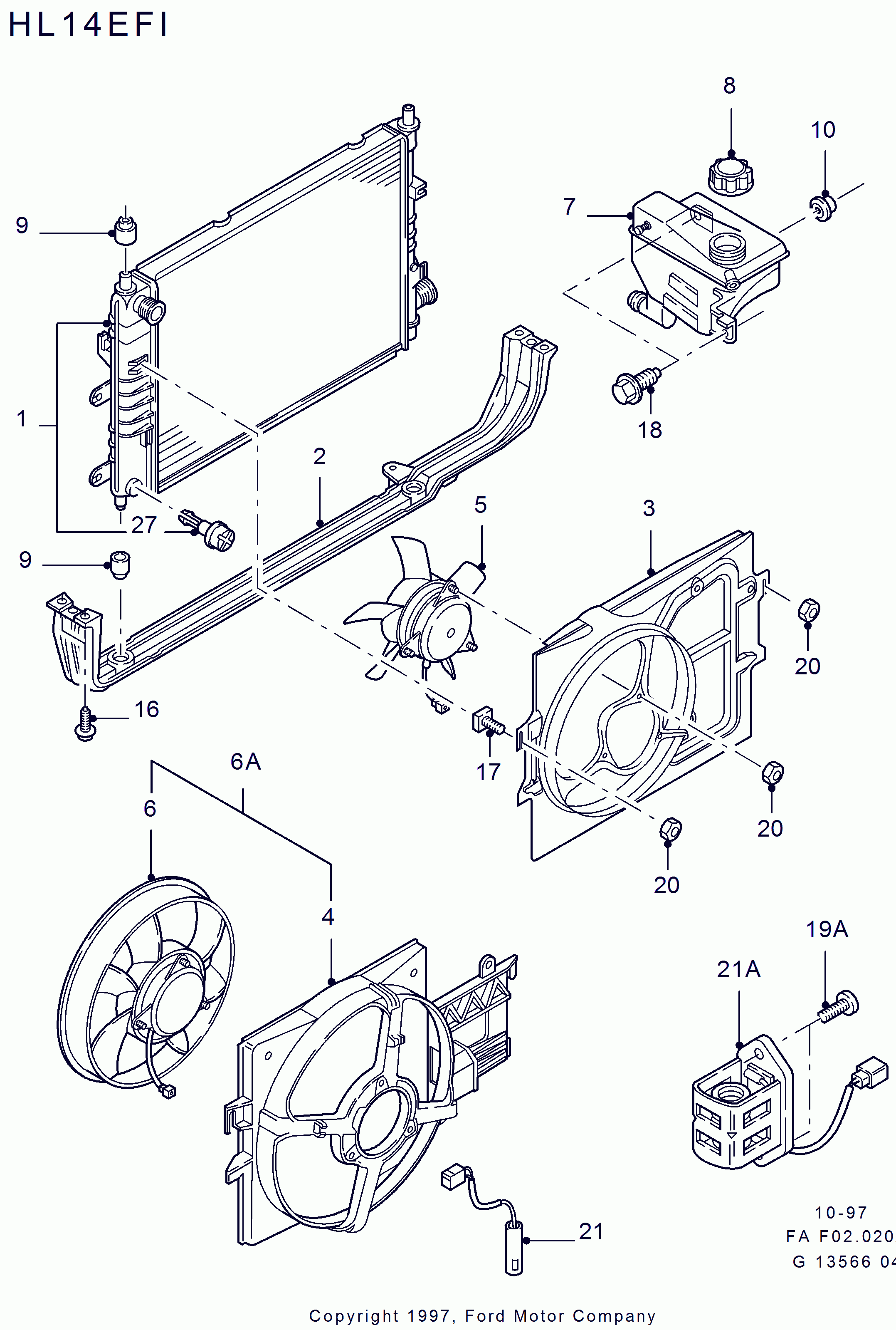 FORD 1 047 497 - Serbatoio compensazione, Refrigerante www.autoricambi360.it