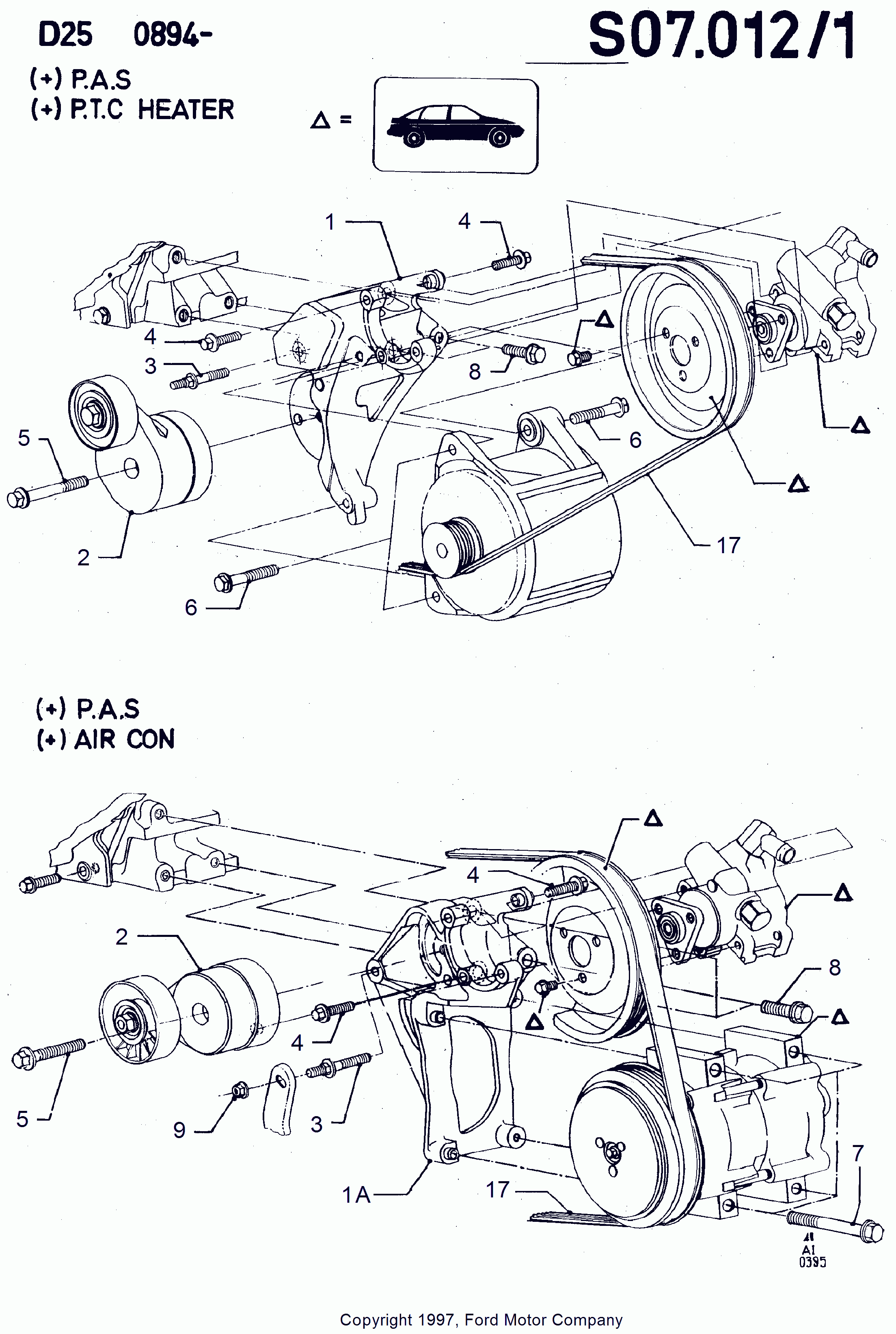 FORD 1040754 - Cinghia Poly-V www.autoricambi360.it