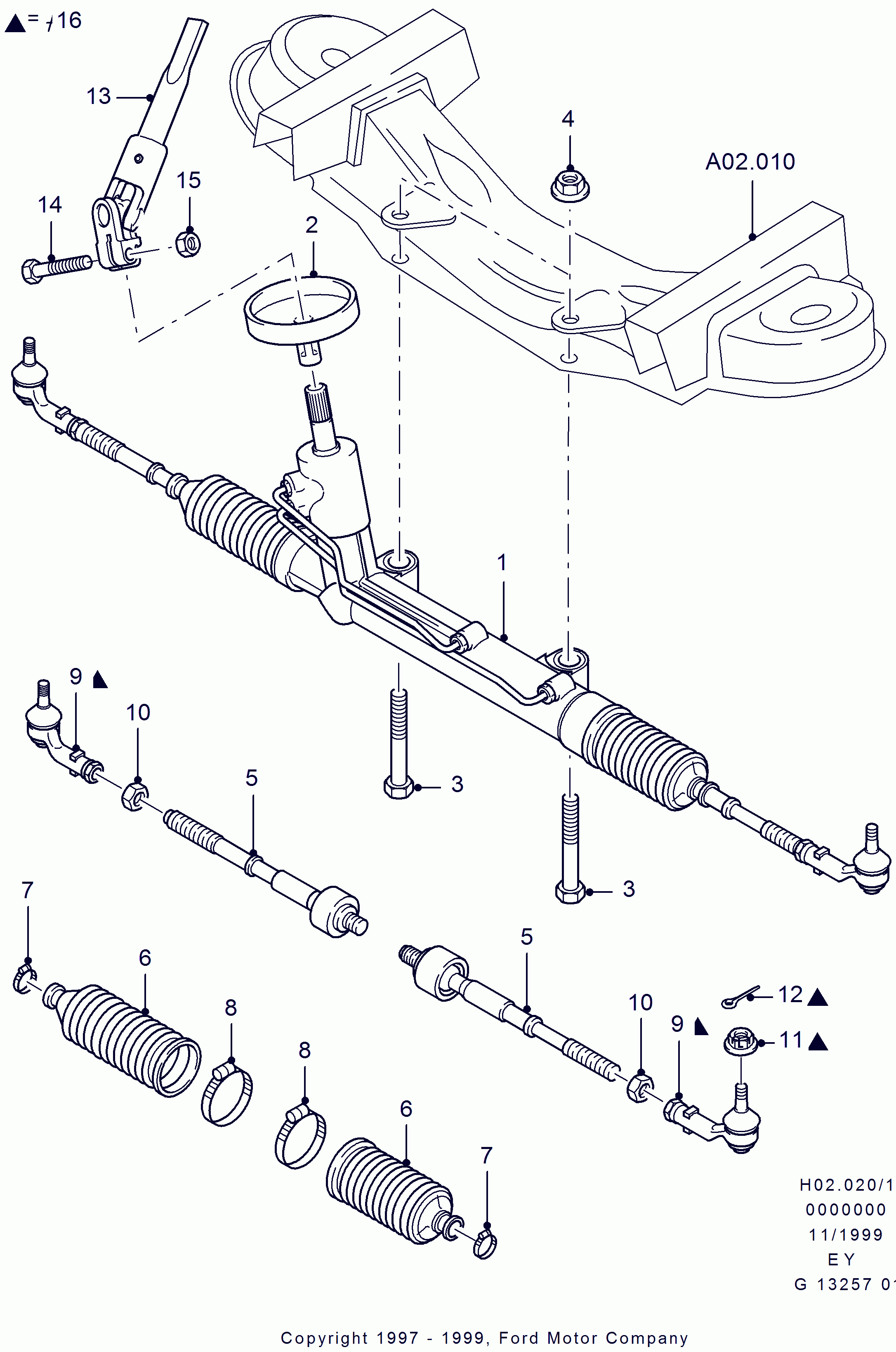 FORD 1 047 145 - Testa barra d'accoppiamento www.autoricambi360.it