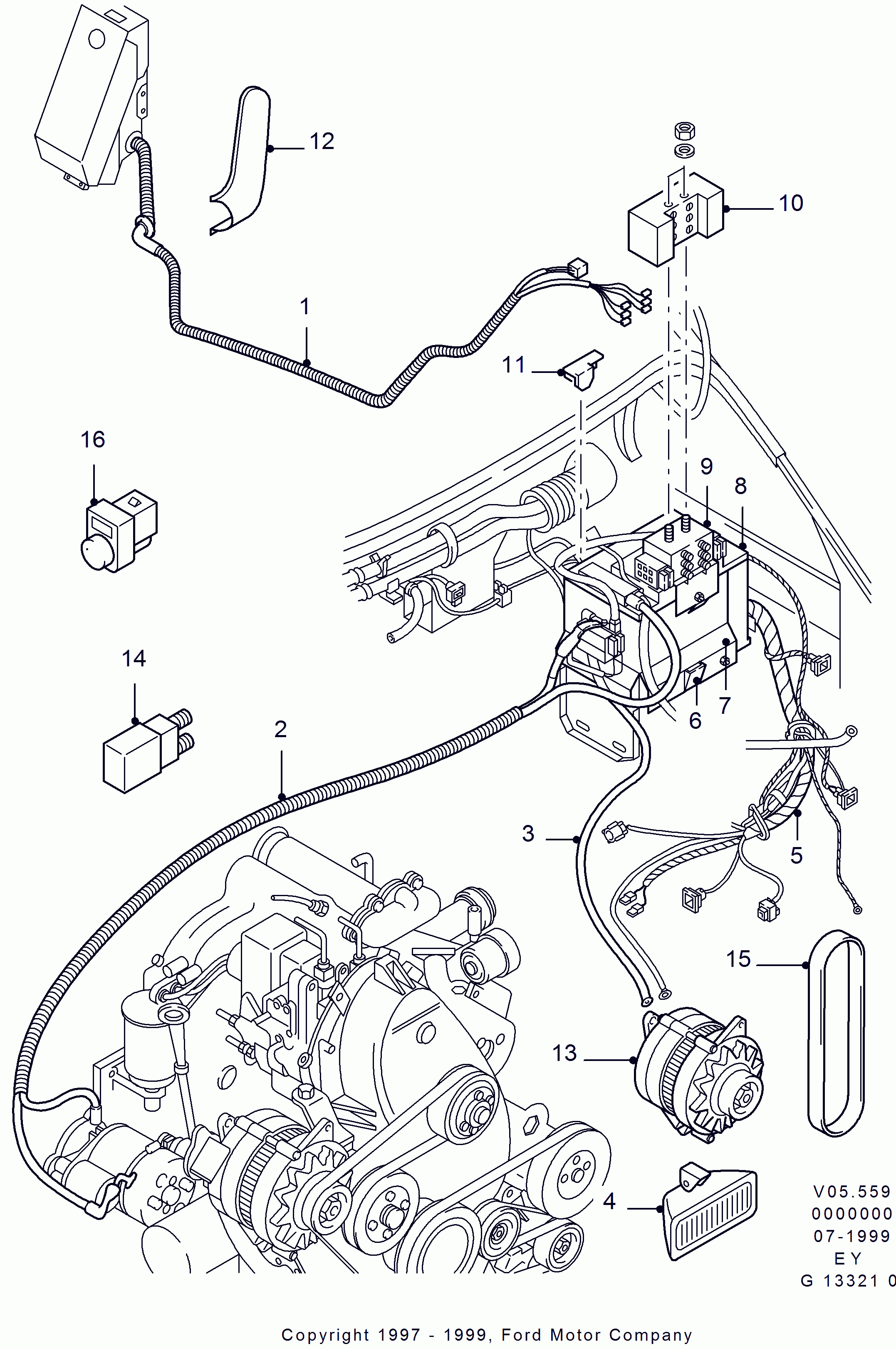 FORD 7120853 - Cinghia Poly-V www.autoricambi360.it