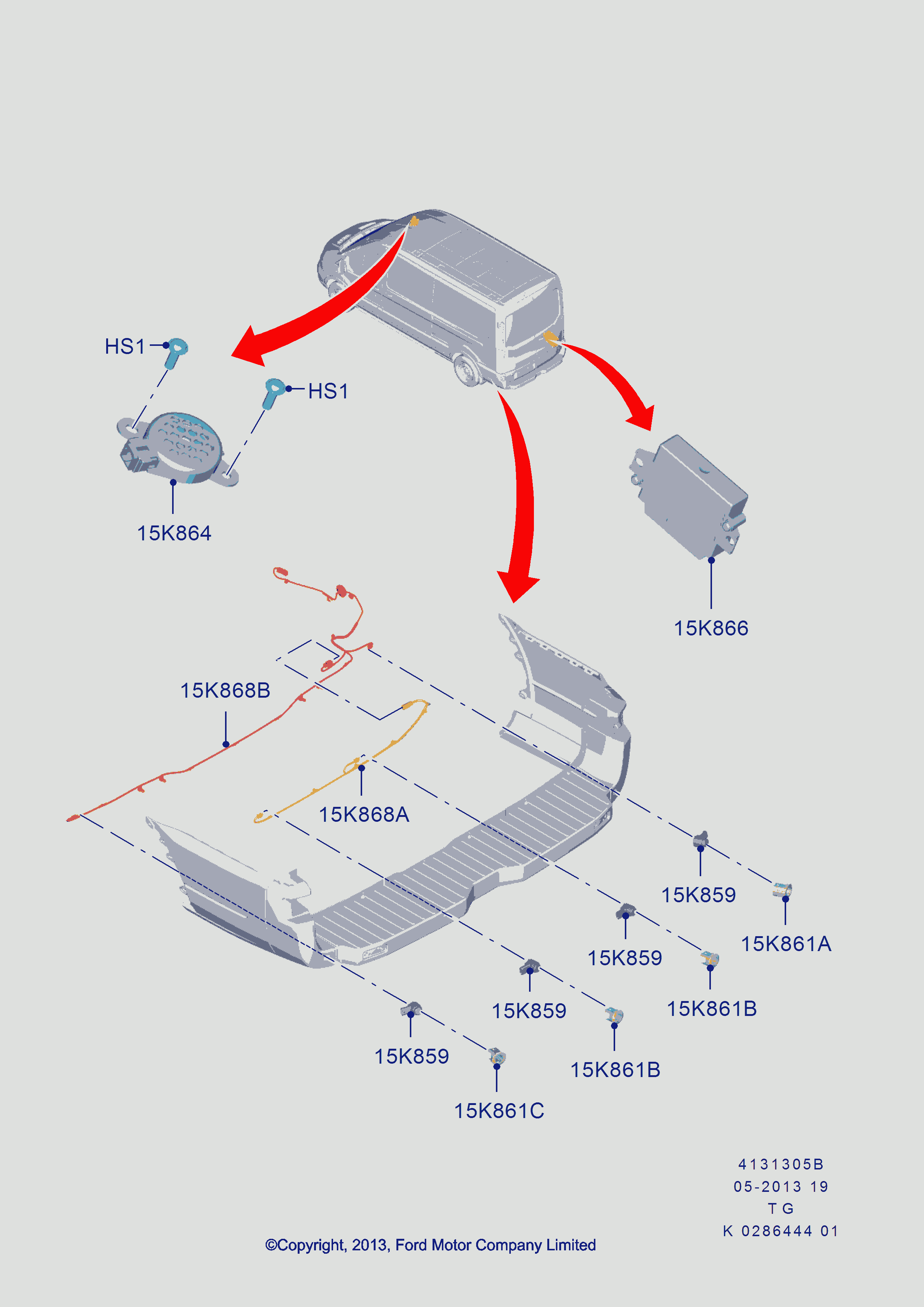 FORD 1765253 - Sensore, Assistenza parcheggio www.autoricambi360.it