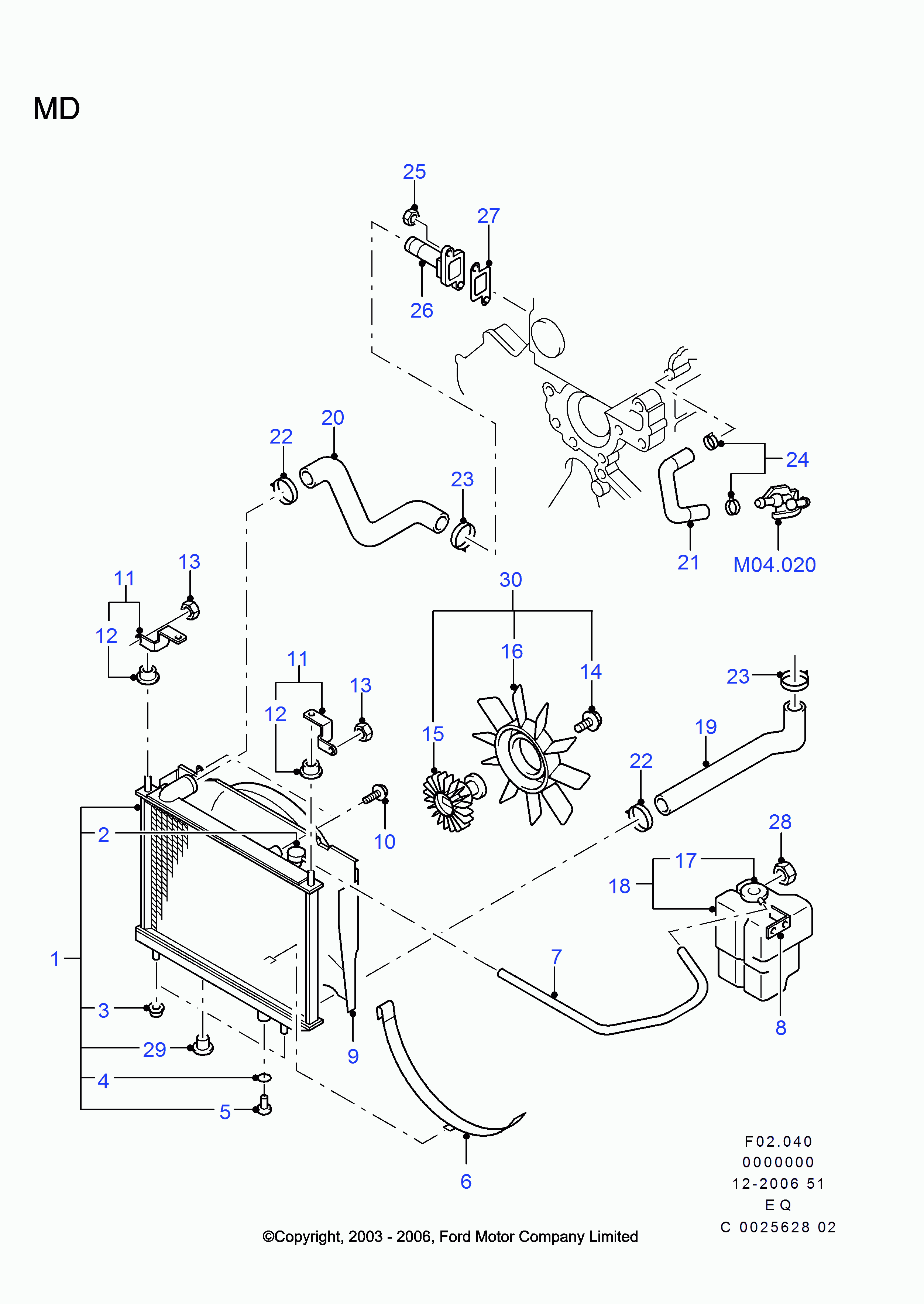 FORD 1351958 - Tappo, radiatore www.autoricambi360.it