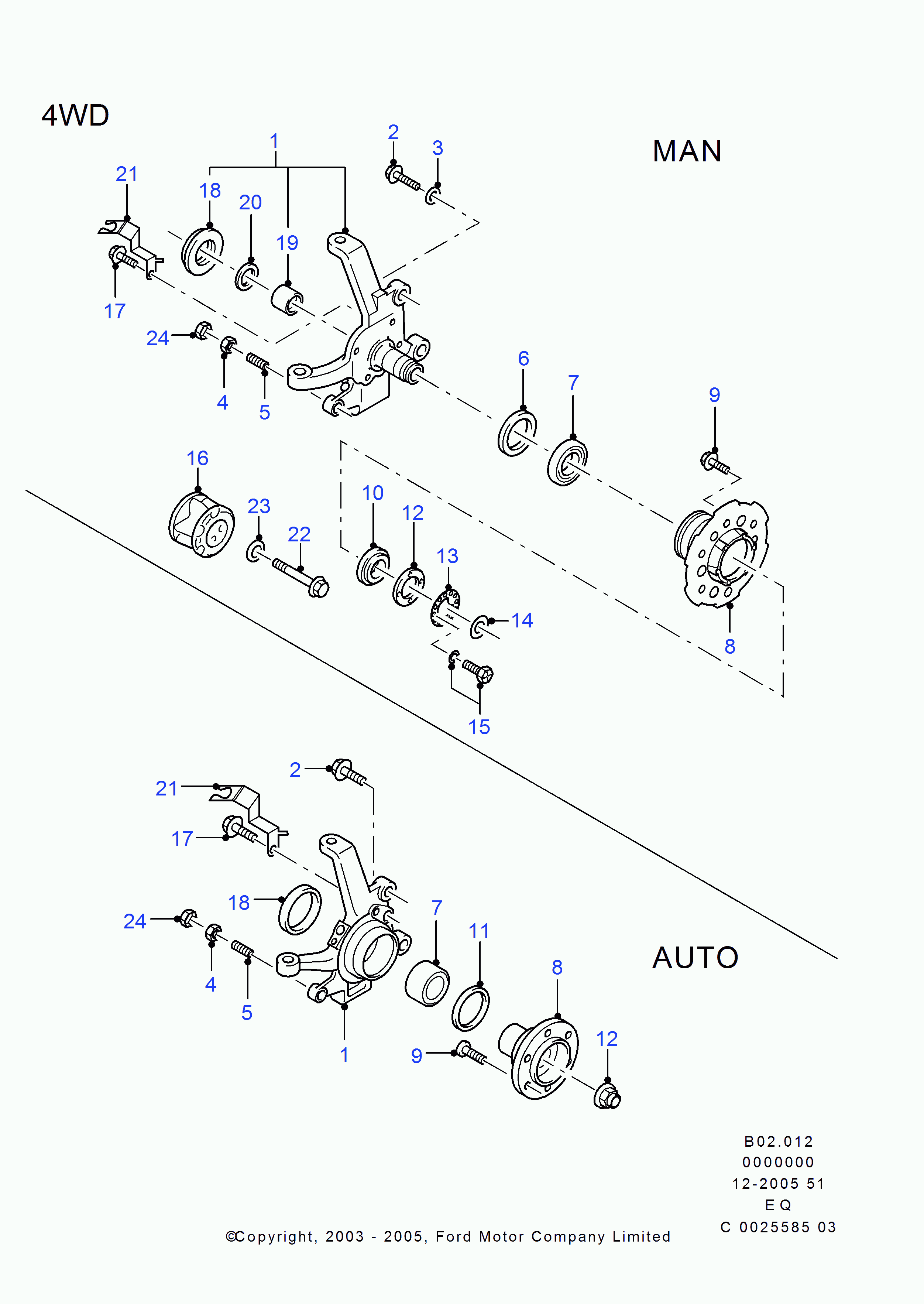 FORD 4432022 - Kit cuscinetto ruota www.autoricambi360.it