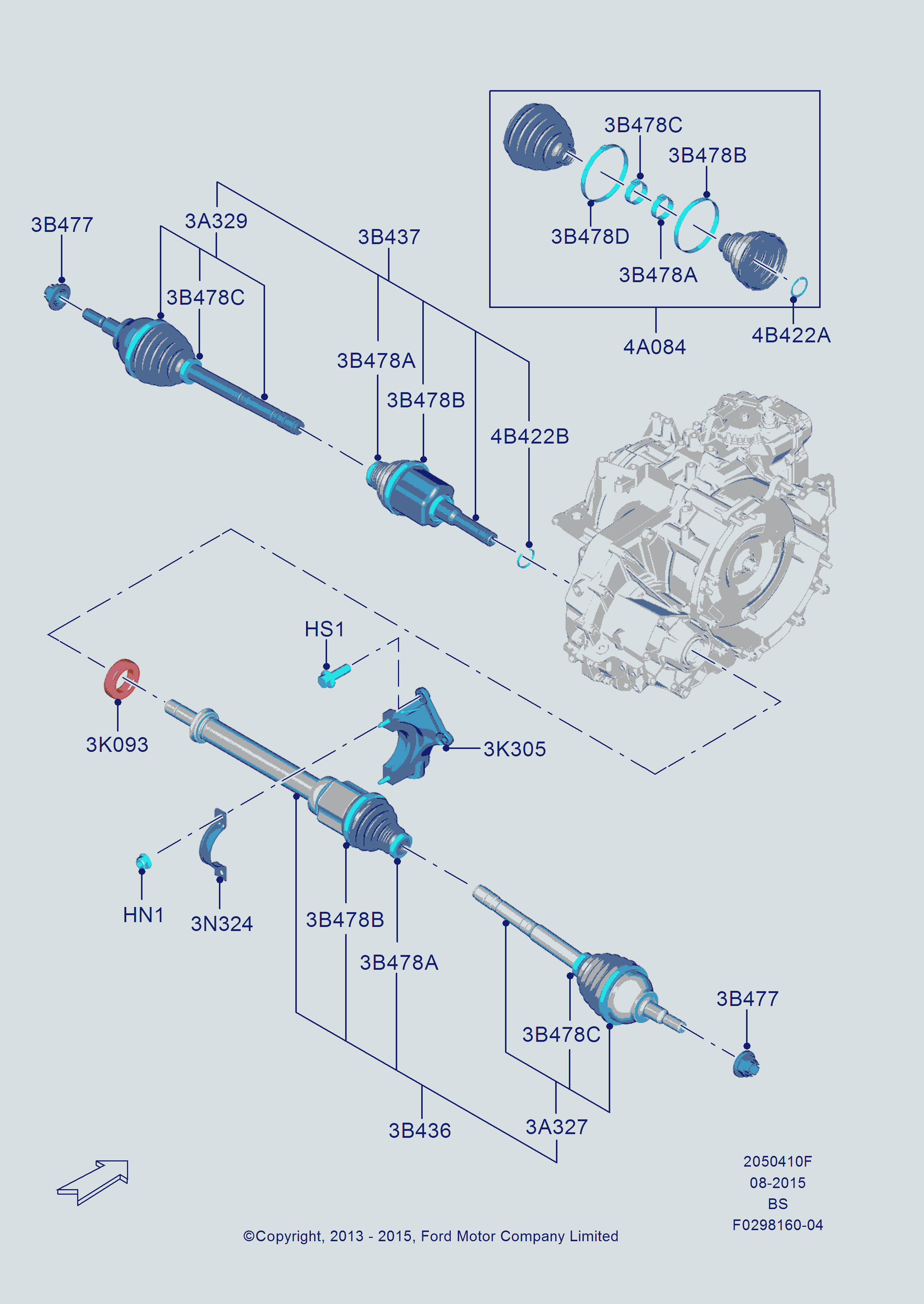 STC T405685 - Cuscinetto intermedio, Albero primario www.autoricambi360.it