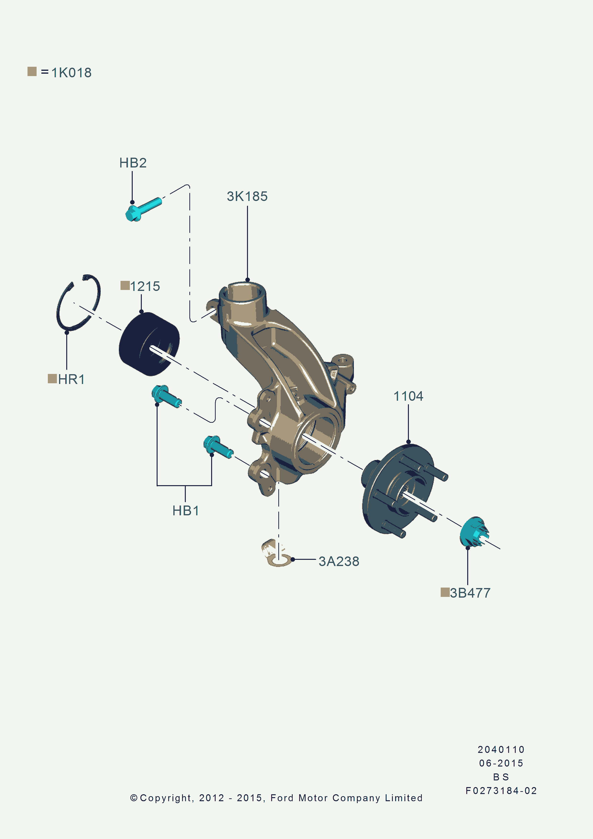 FORD 1502123 - Kit cuscinetto ruota www.autoricambi360.it