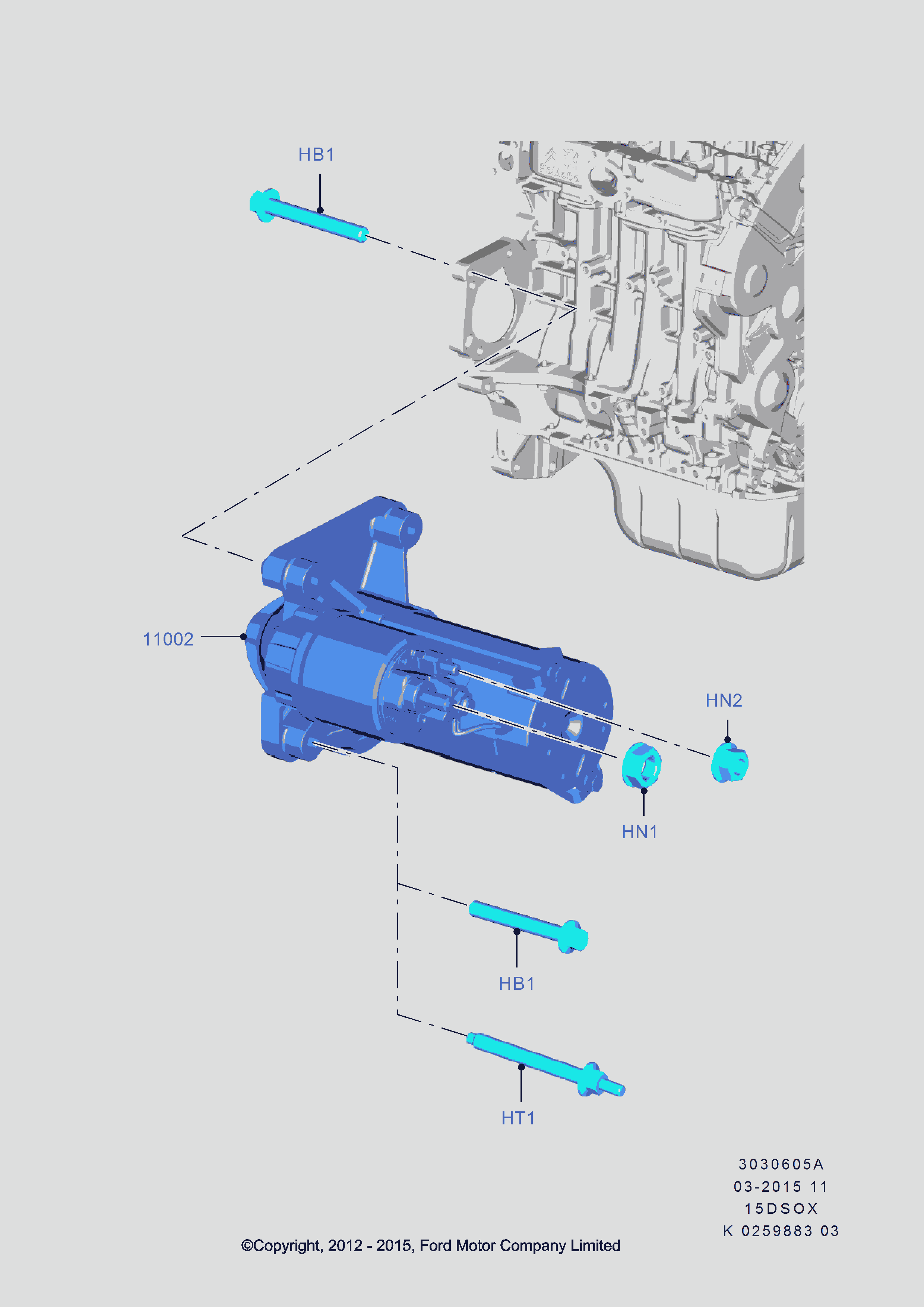 FORD 1 734 633 - Motorino d'avviamento www.autoricambi360.it