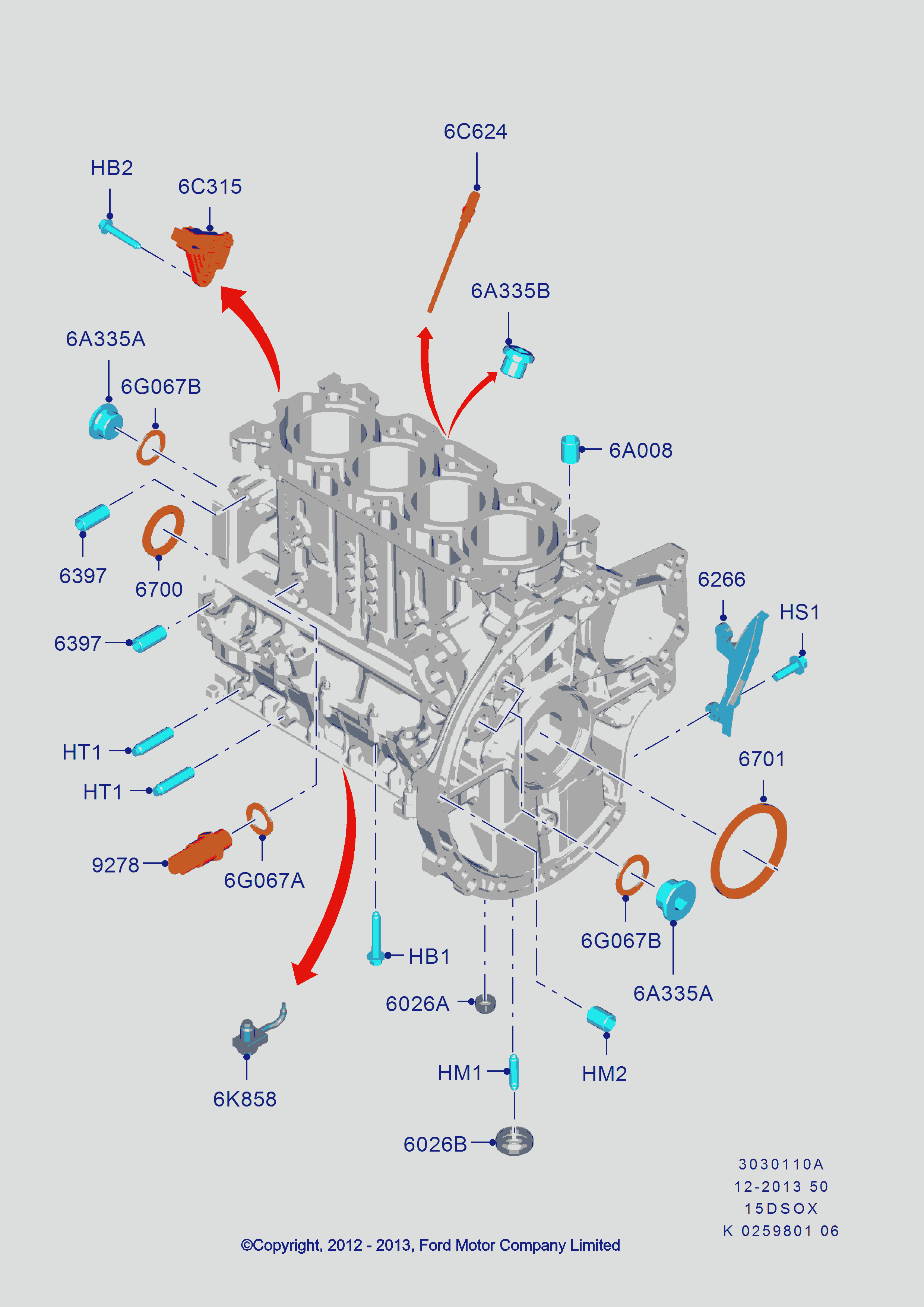 FORD 1 142 360 - Paraolio, Albero a gomiti www.autoricambi360.it