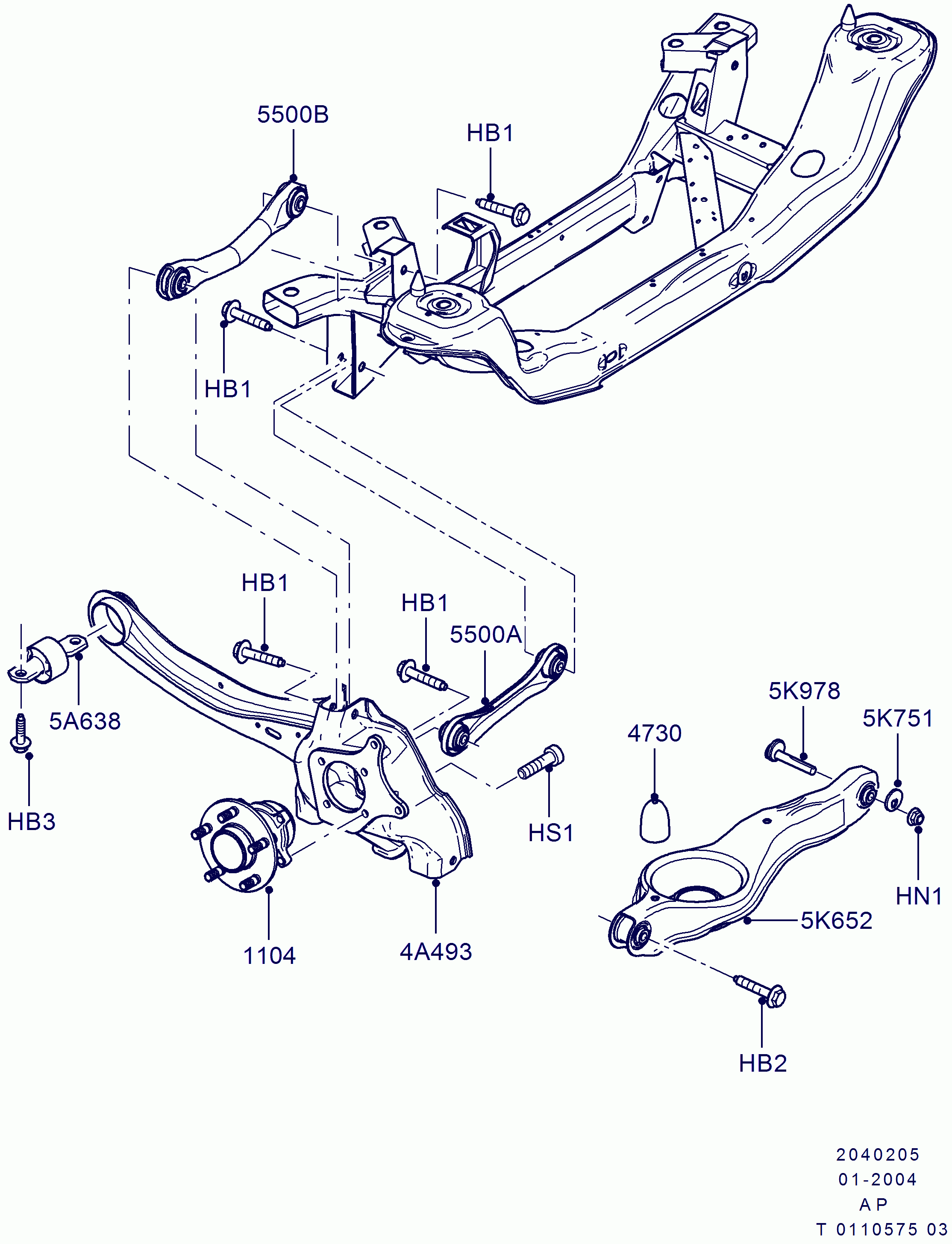 FORD 1329730 - Braccio oscillante, Sospensione ruota www.autoricambi360.it