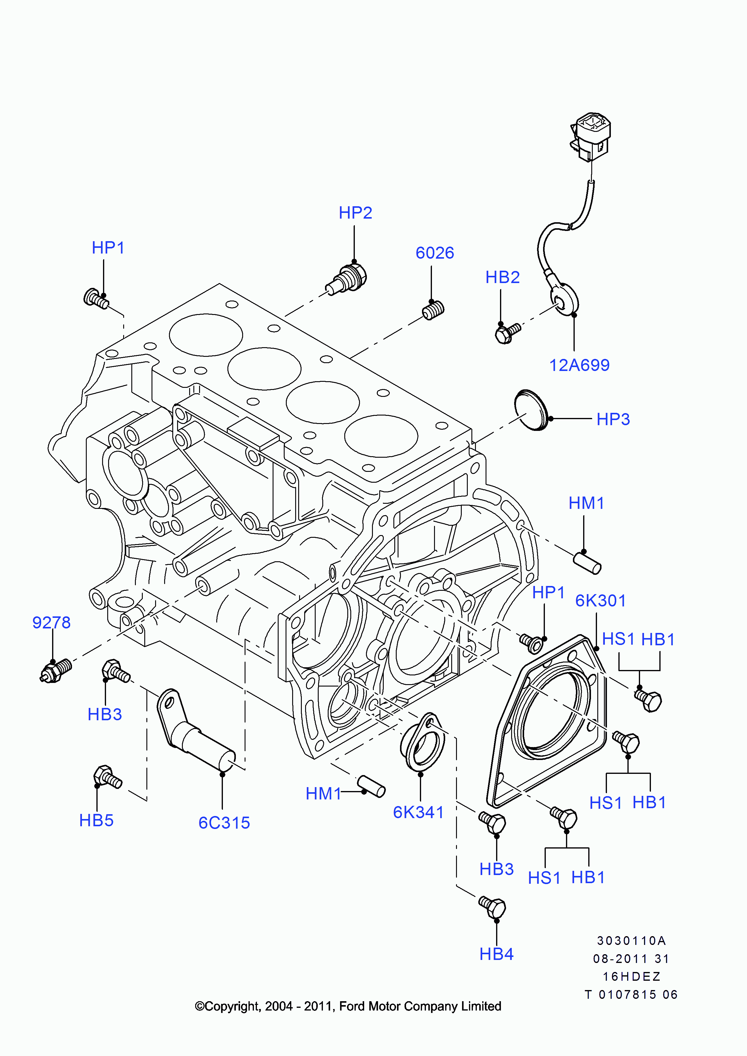 FORD 1 363 512 - Sensore, Pressione olio www.autoricambi360.it