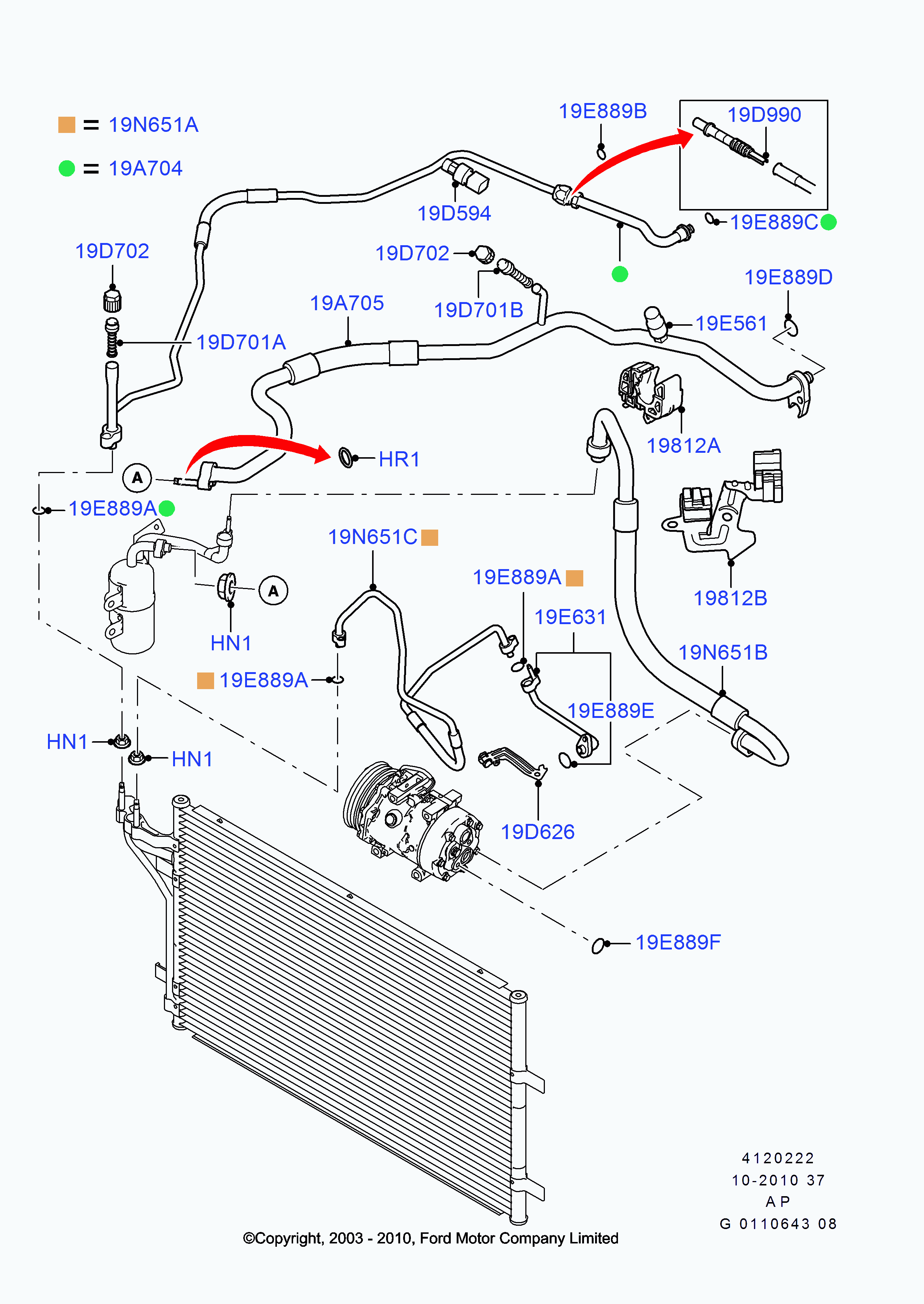 FORD 4673935 - Interruttore a pressione, Climatizzatore www.autoricambi360.it