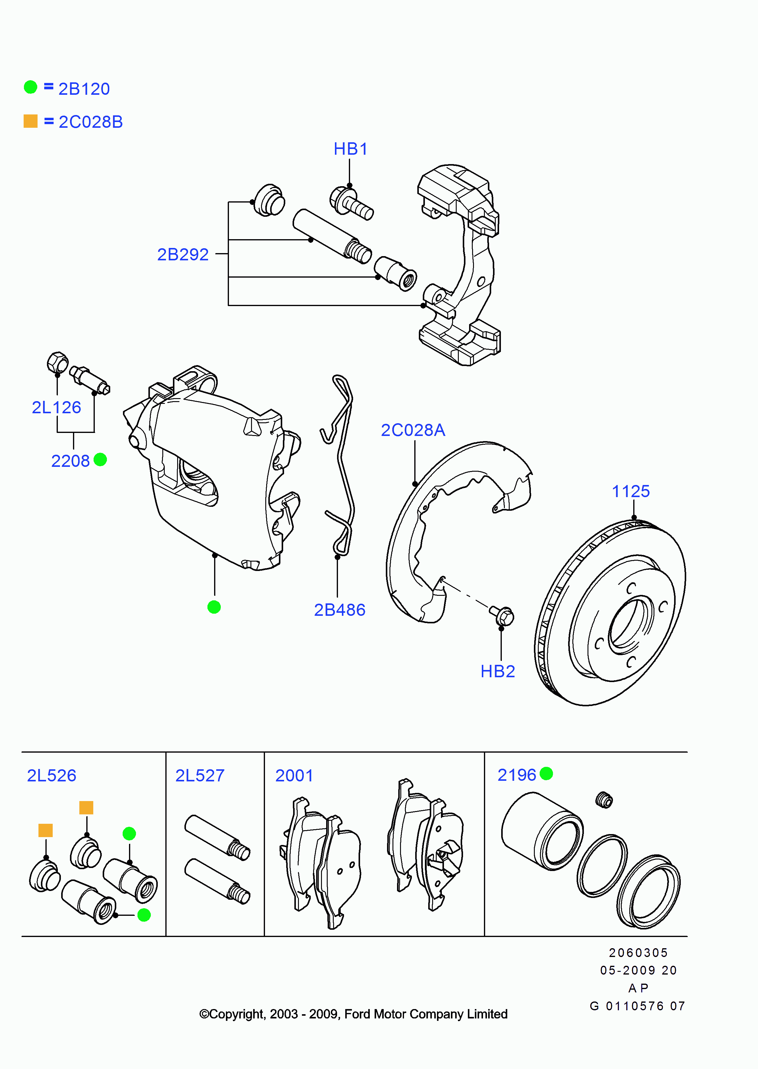 FORD 1321517 - Kit pastiglie freno, Freno a disco www.autoricambi360.it