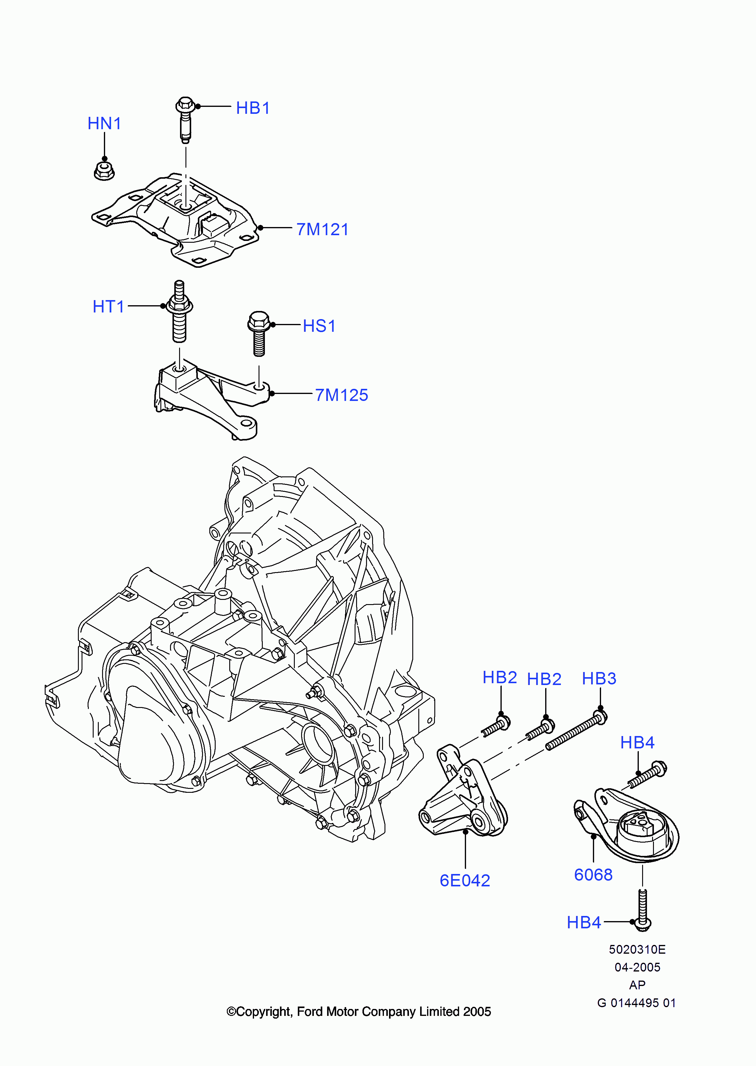 FORD 1404996 - Sospensione, Motore www.autoricambi360.it