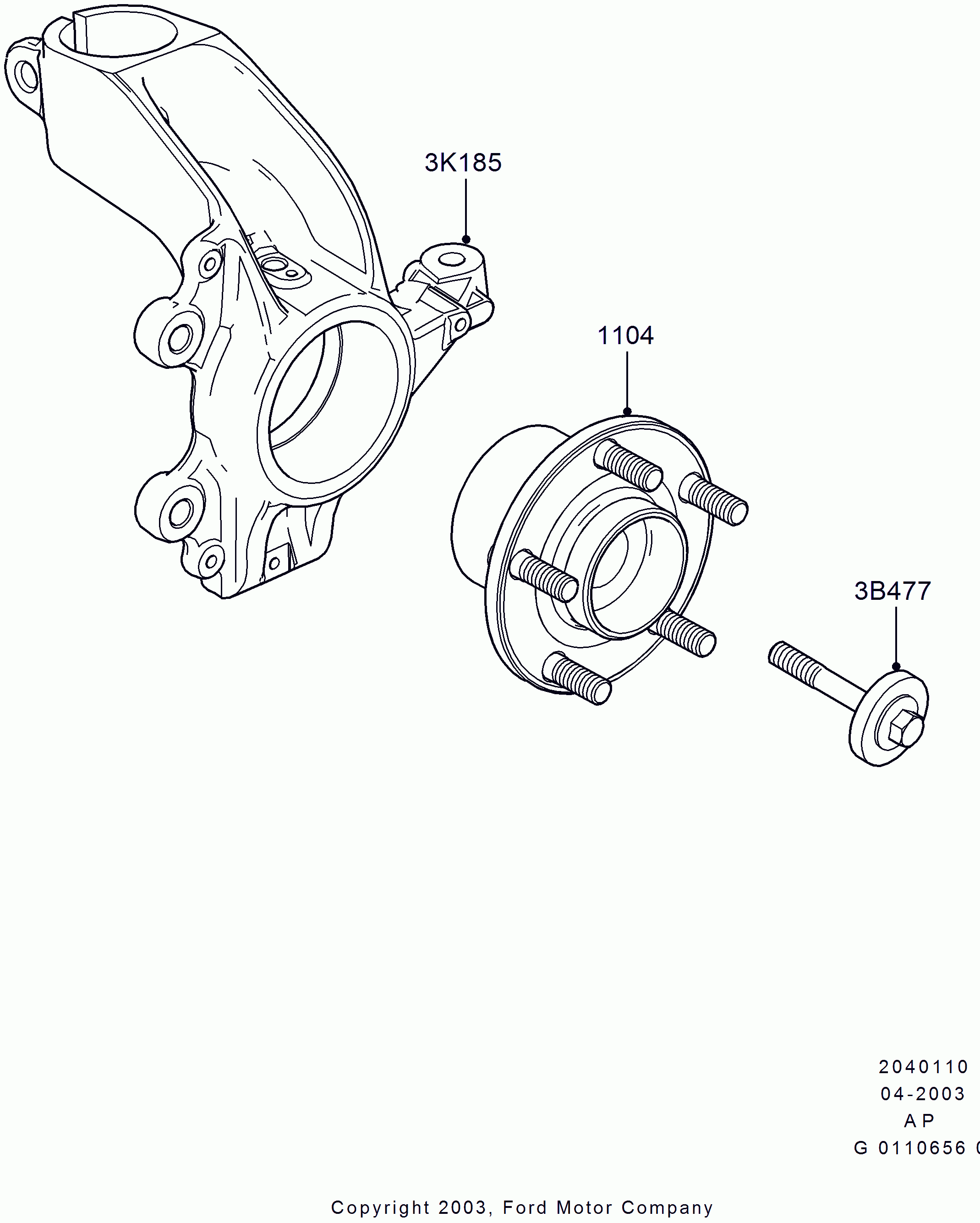 FORD 1471854 - Kit cuscinetto ruota www.autoricambi360.it