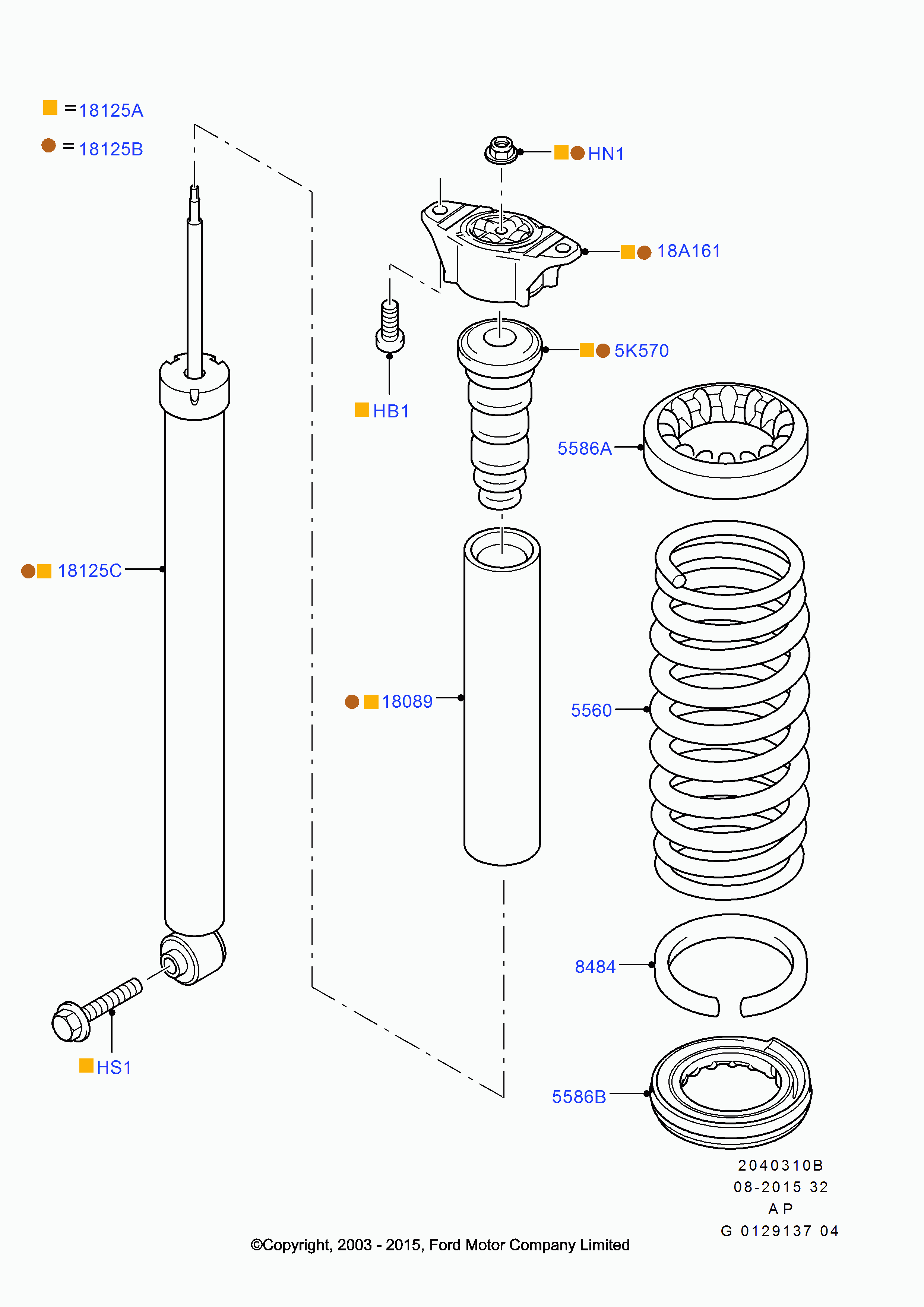 FORD 1323629 - Kit parapolvere, Ammortizzatore www.autoricambi360.it