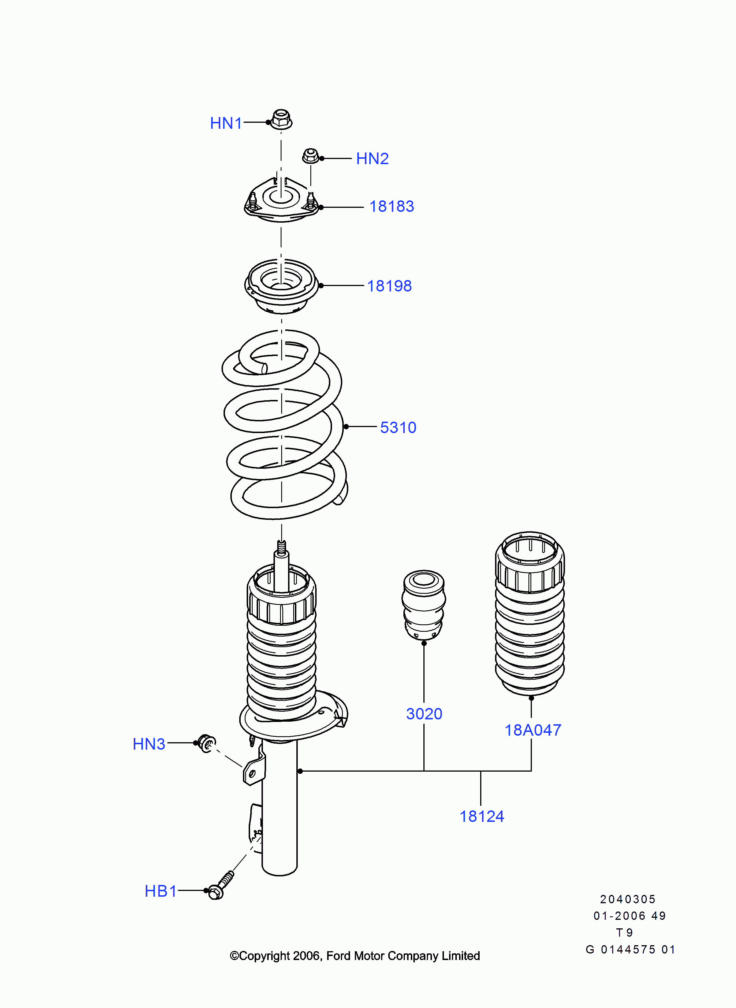 FORD 1 377 973* - Supporto ammortizzatore a molla www.autoricambi360.it