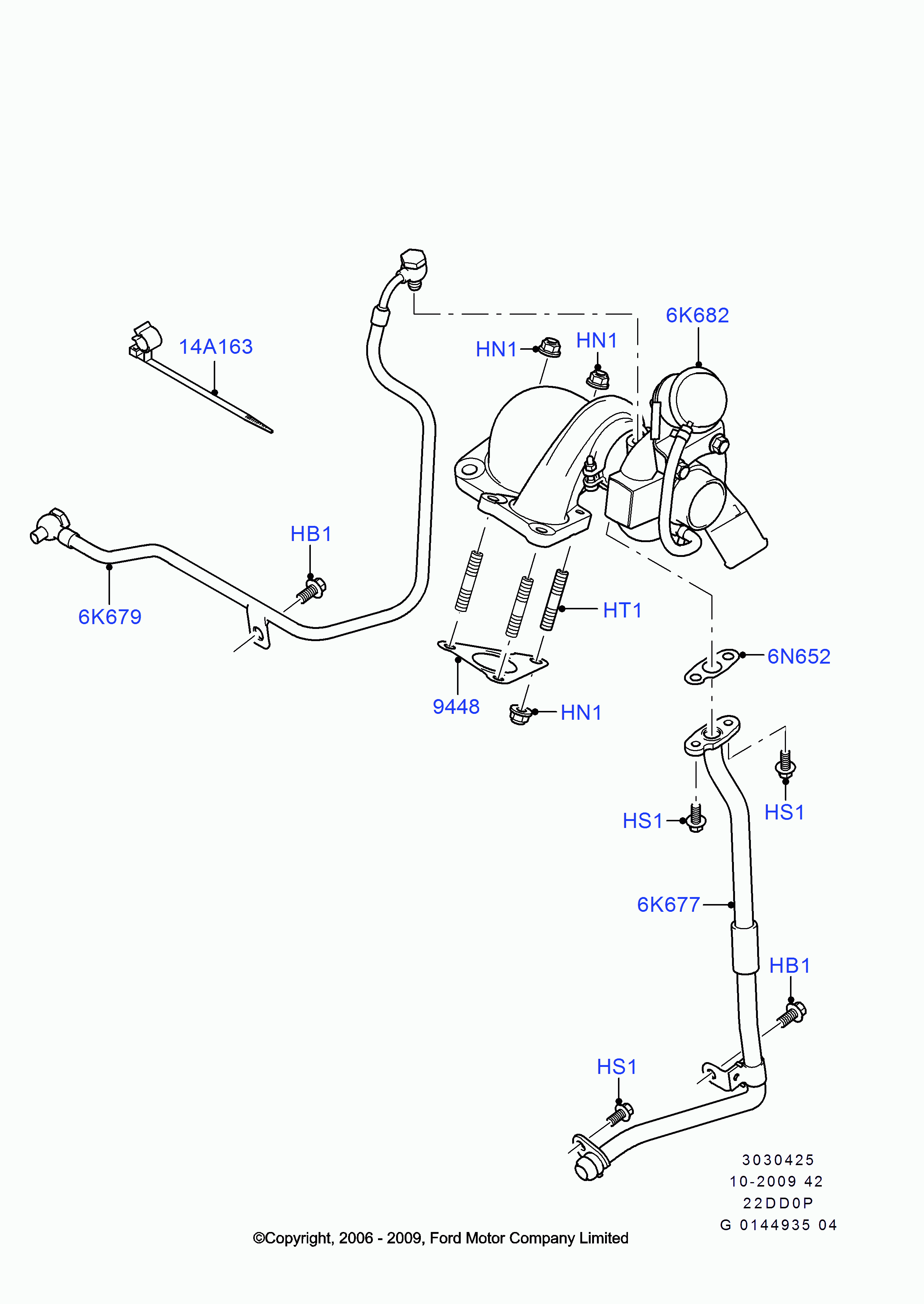 FORD 1497697 - Turbocompressore, Sovralimentazione www.autoricambi360.it