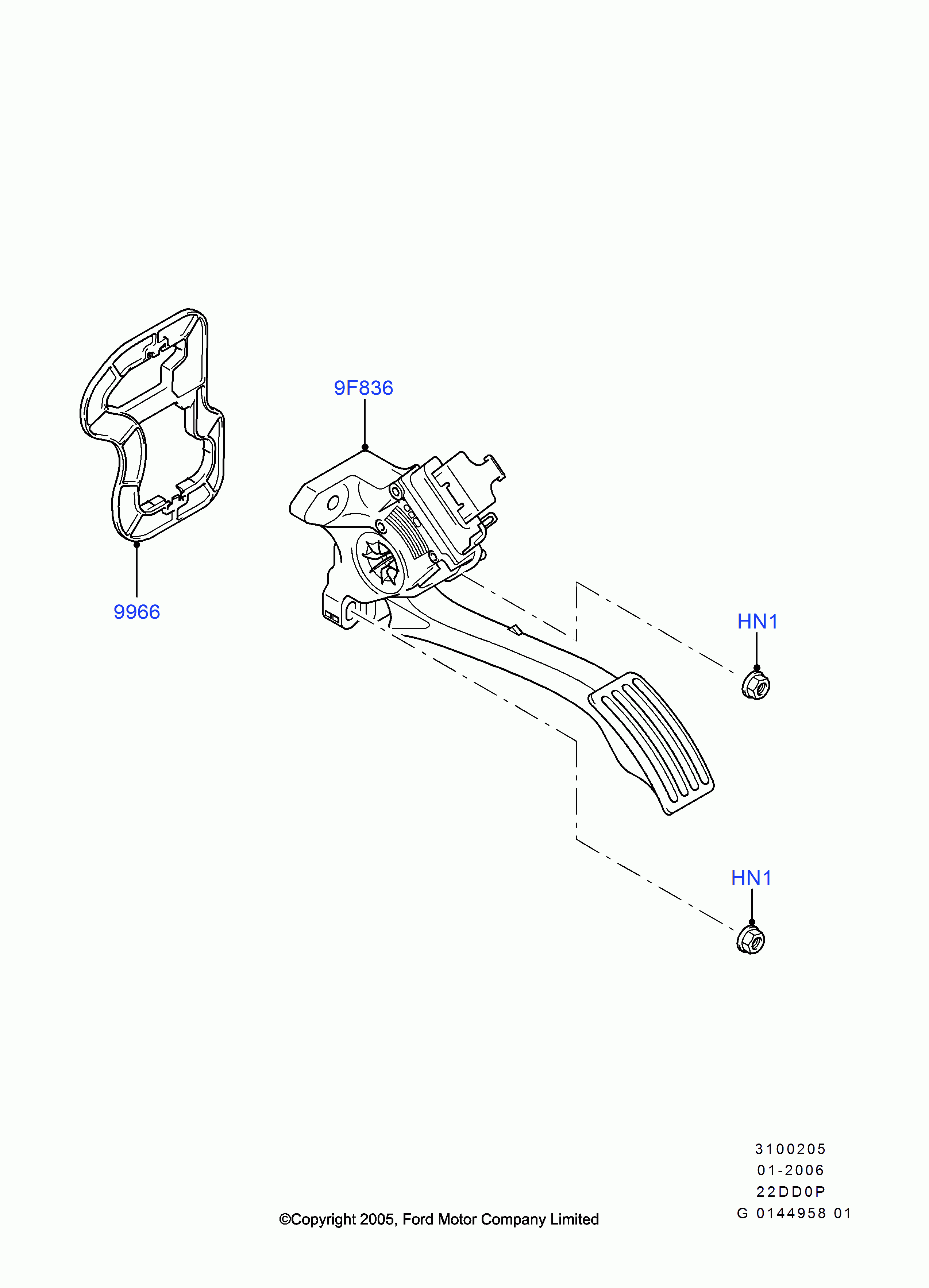 Fispa 84.2066 - Kit pedale acceleratore www.autoricambi360.it