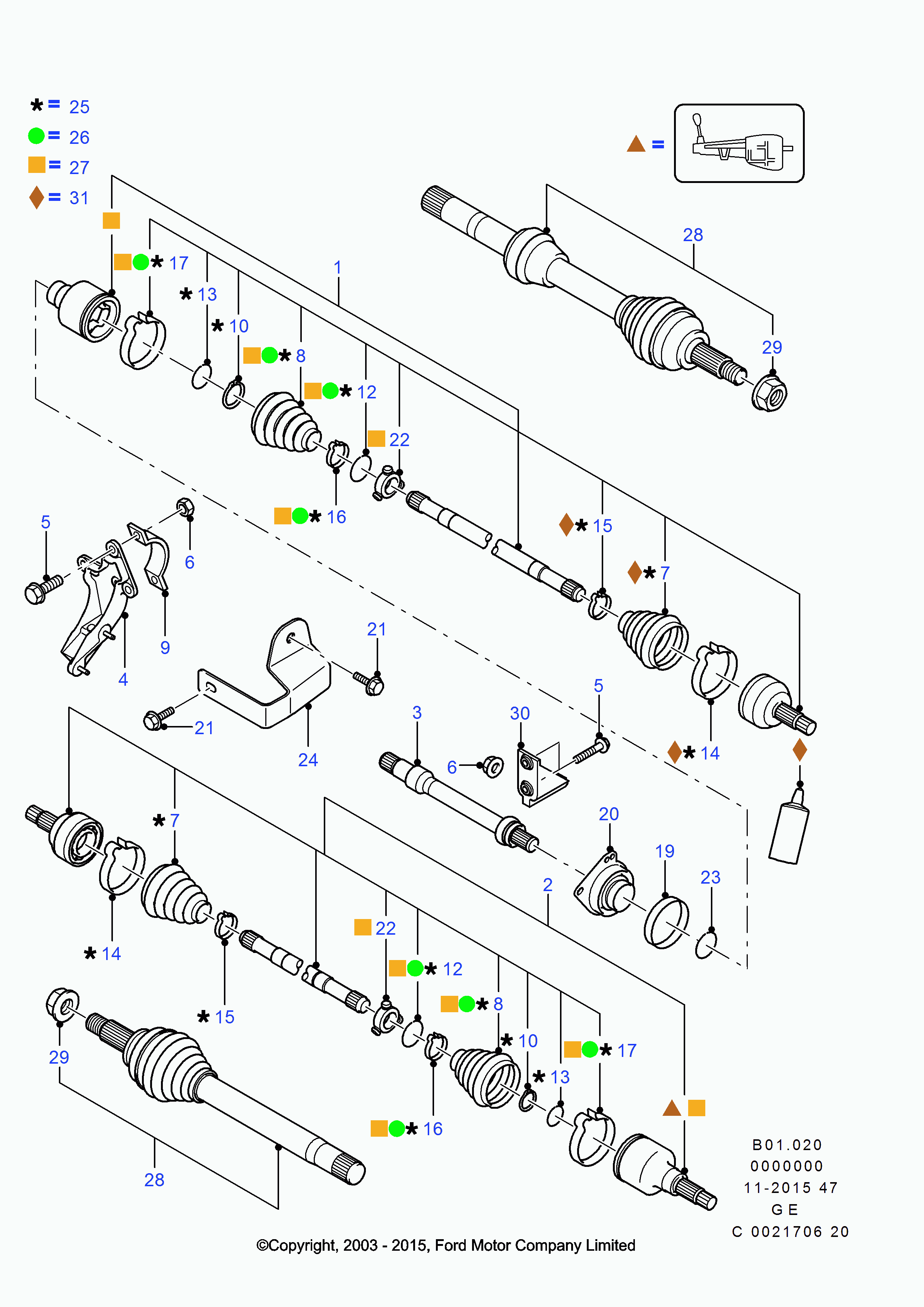 FORD 4659413 - Kit cuscinetto ruota www.autoricambi360.it