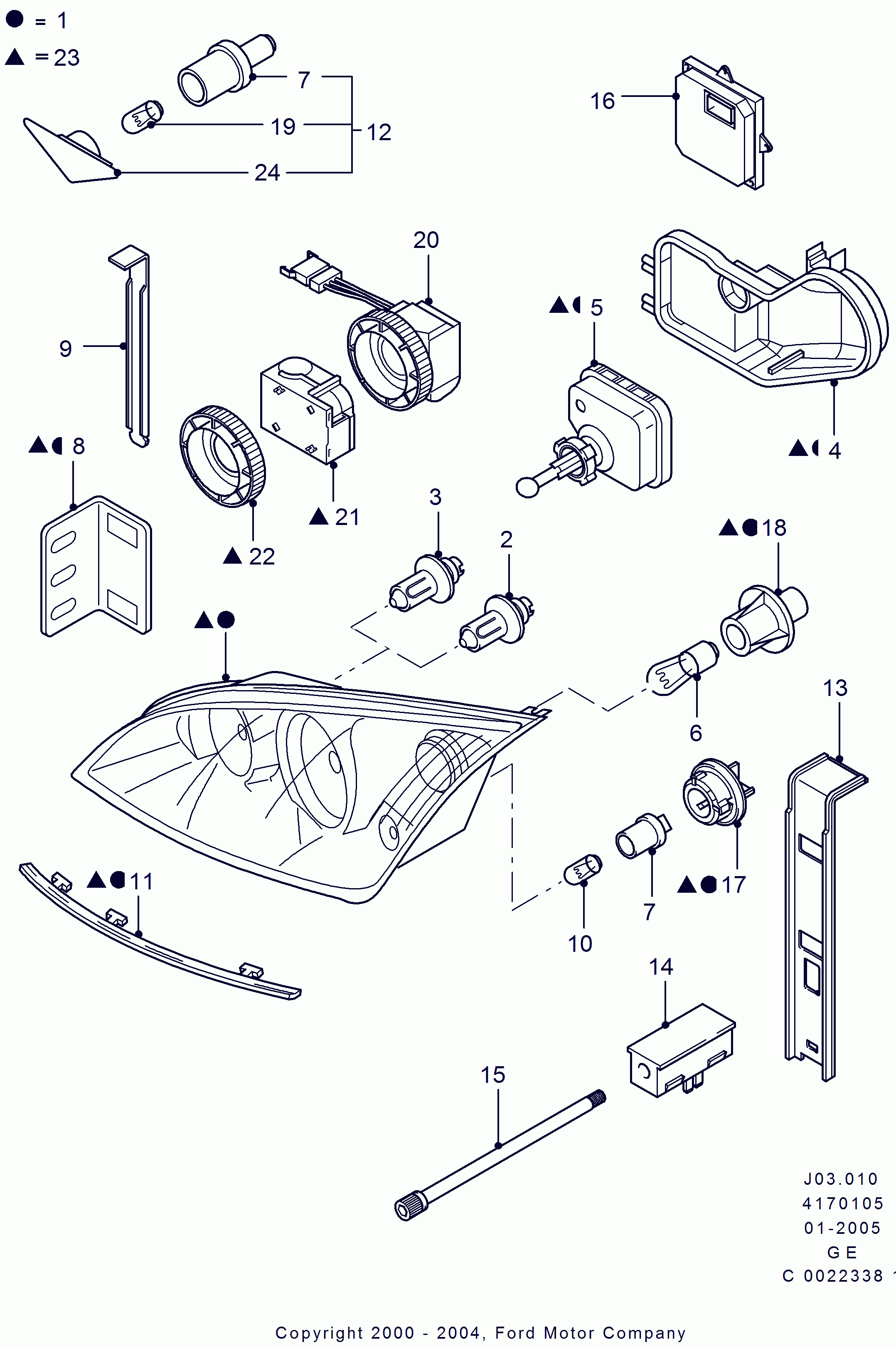 FORD 4075423 - Lampadina, Indicatore direzione www.autoricambi360.it